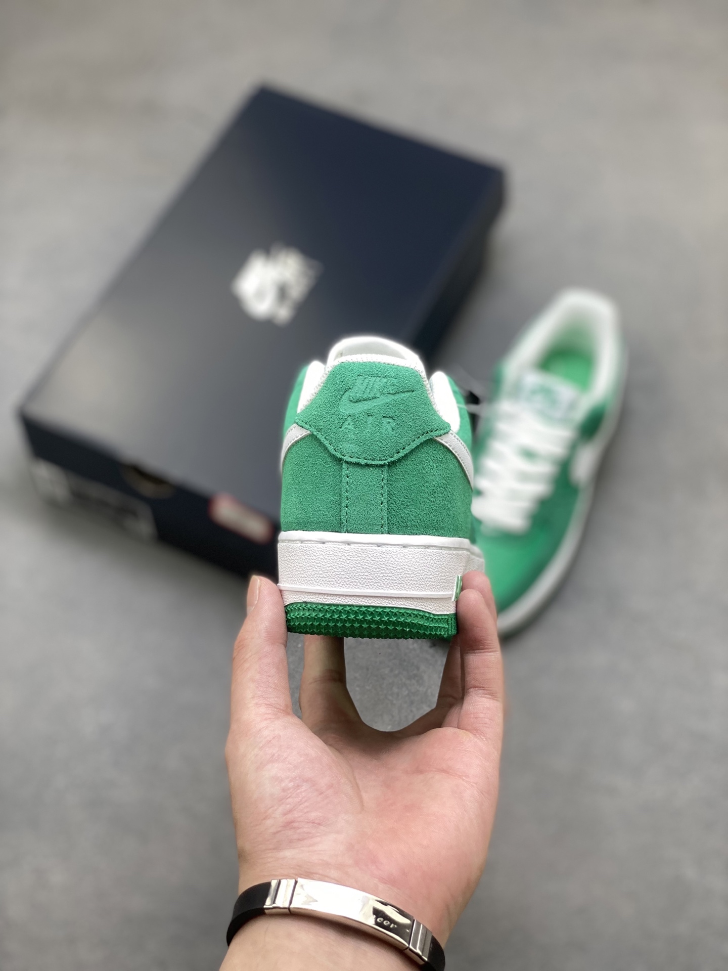 Nike Air Force 1 '07 Low Green & White Suede Sneakers IB6388-300 5 i1752336607300 3734 0 3
