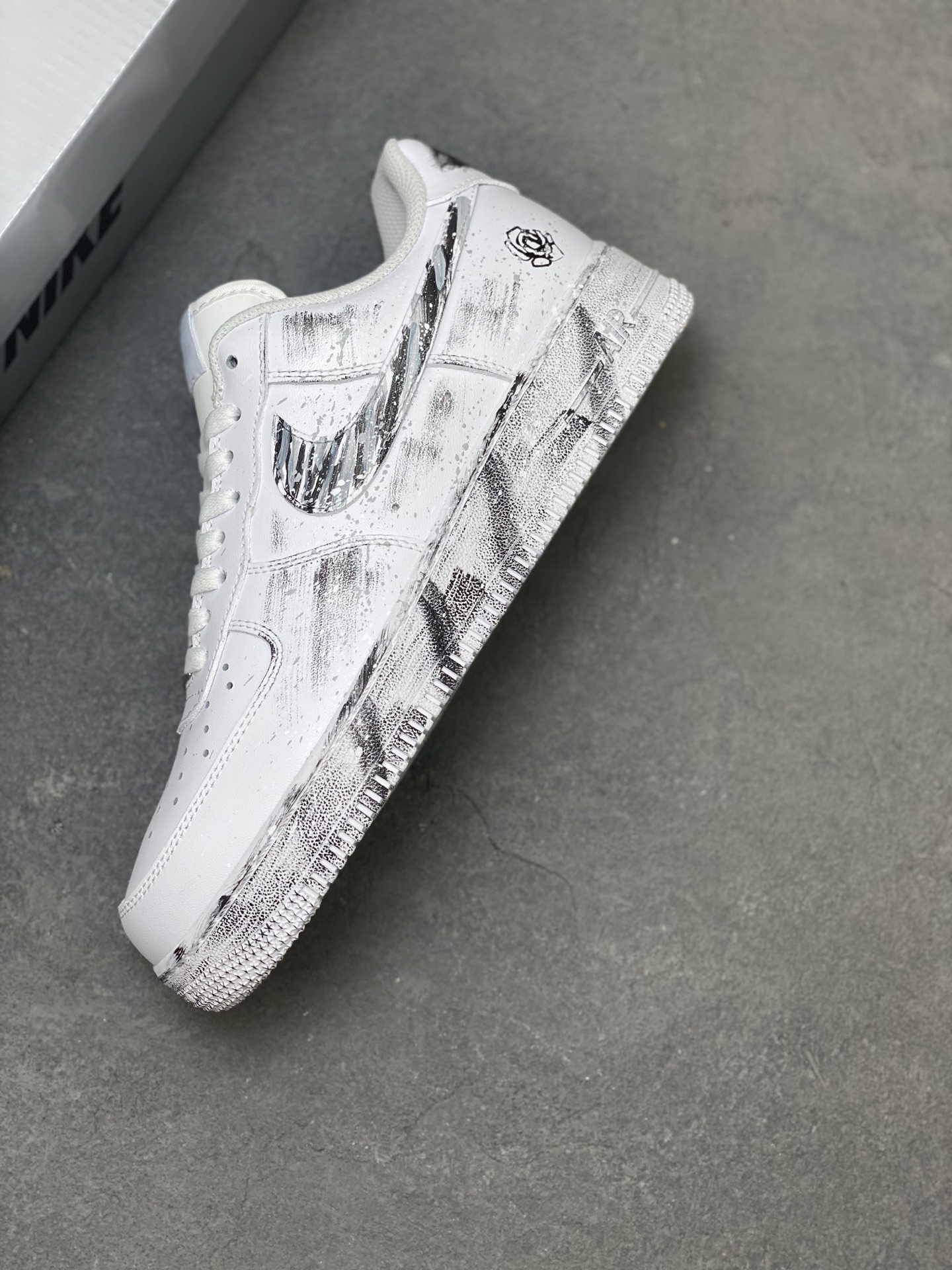 Nike Air Force 1 '07 Low White/Silver Casual Shoes CW2288-111 Limited Edition 8 i1752336738945 5895 0 6