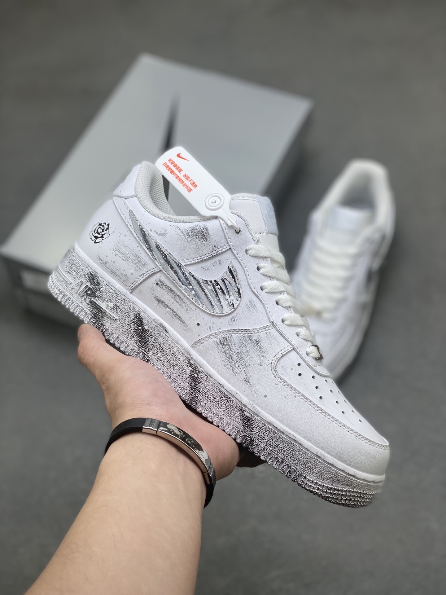 Nike Air Force 1 '07 Low White/Silver Casual Shoes CW2288-111 Limited Edition 2 i1752336741001 7081 0 0