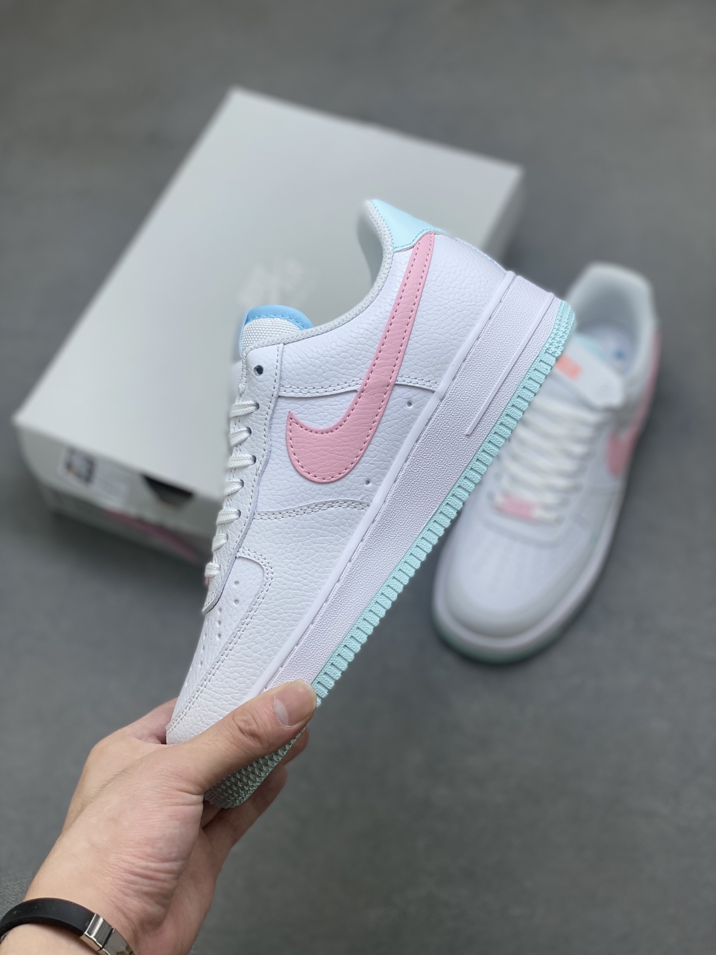 Nike Air Force 1 '07 Low White/Pink/Blue Casual Sneakers IB0640-161 4 i1752422580058 8560 0 2