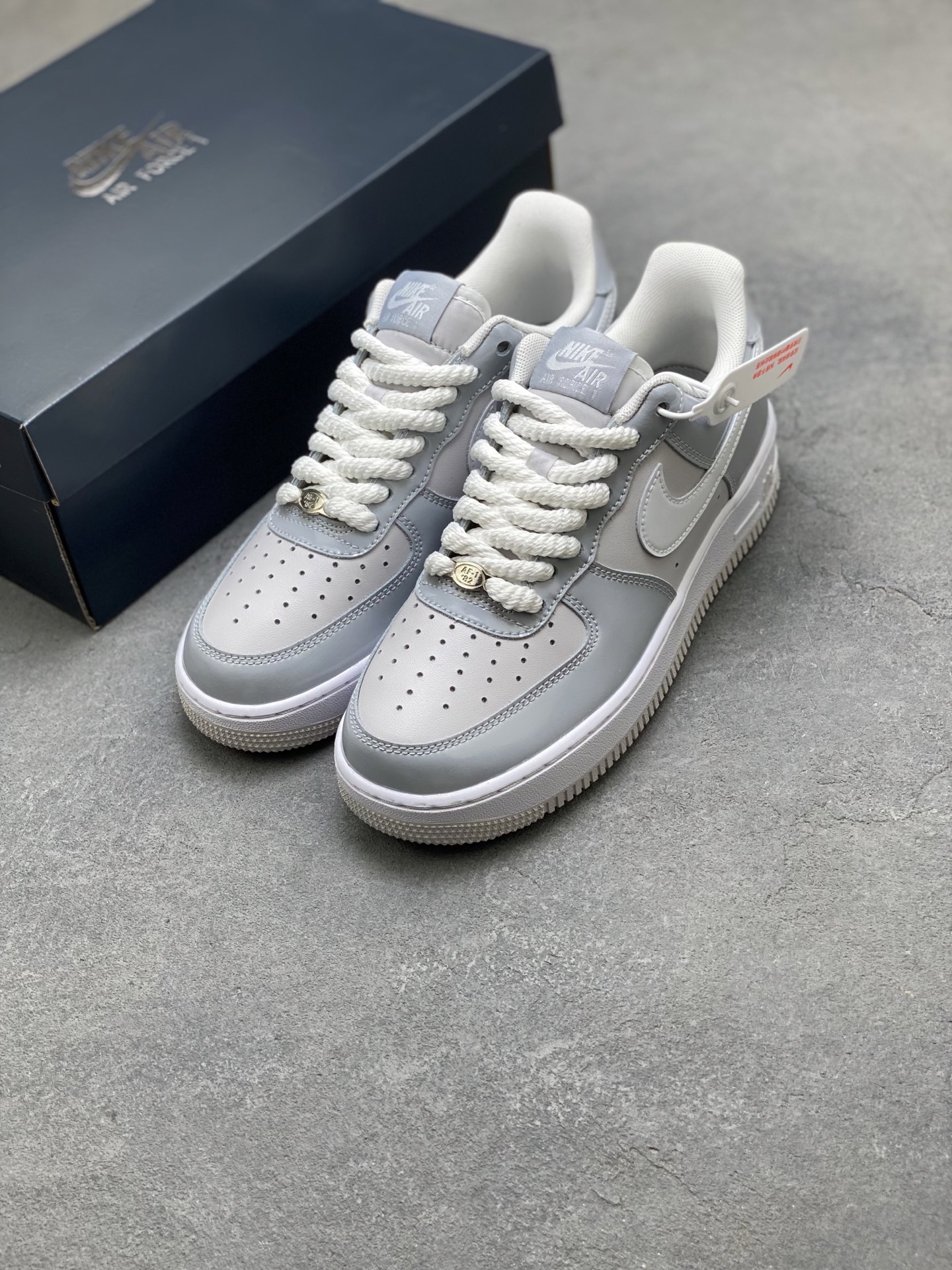 Nike Air Force 1 '07 Low Grey/White Casual Sneakers - Limited Edition 9 i1752422669941 5189 0 7