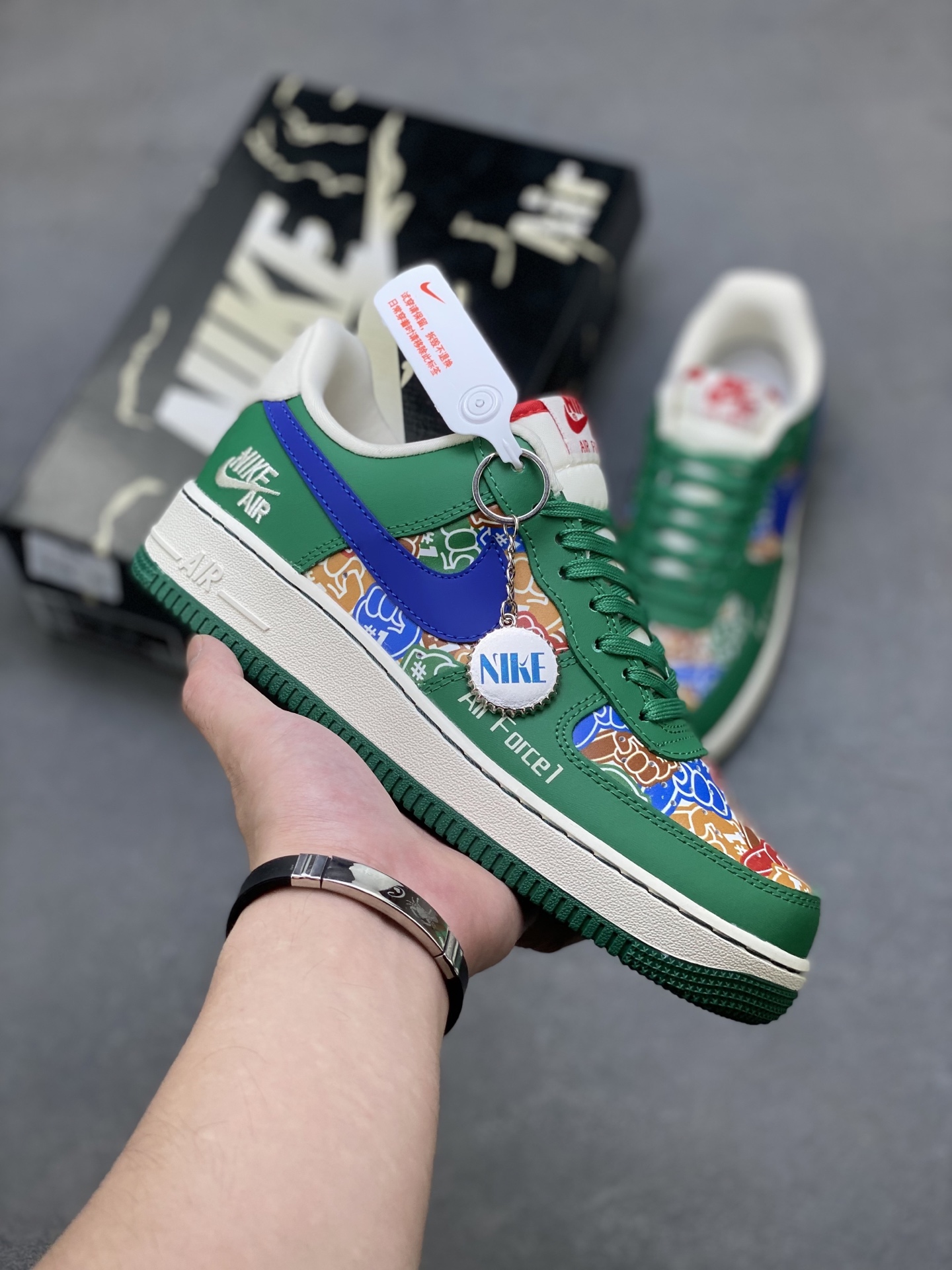 Nike Air Force 1 '07 Low Green/Blue Limited Edition Sneakers 2 i1752422992765 3163 0 0