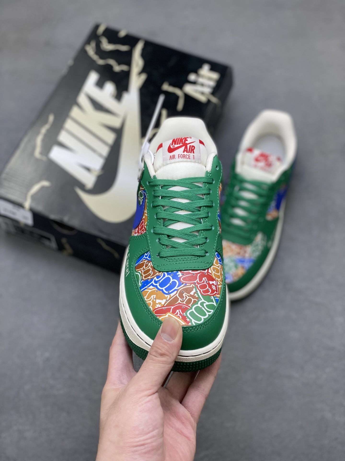 Nike Air Force 1 '07 Low Green/Blue Limited Edition Sneakers 3 i1752422995870 5942 0 1