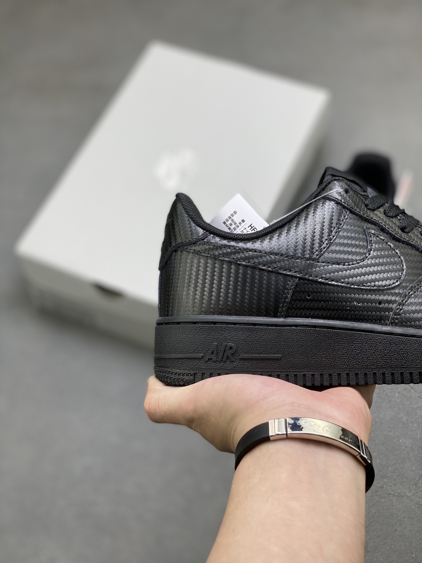 Nike Air Force 1 '07 Low Black Carbon Fiber Sneakers HF2886-001 6 i1752508898286 1410 0 4