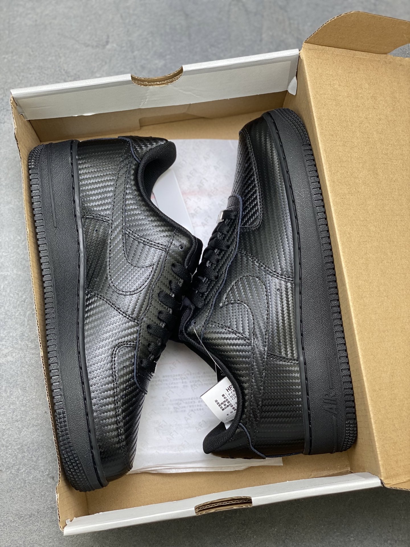 Nike Air Force 1 '07 Low Black Carbon Fiber Sneakers HF2886-001 10 i1752508900011 8544 0 8