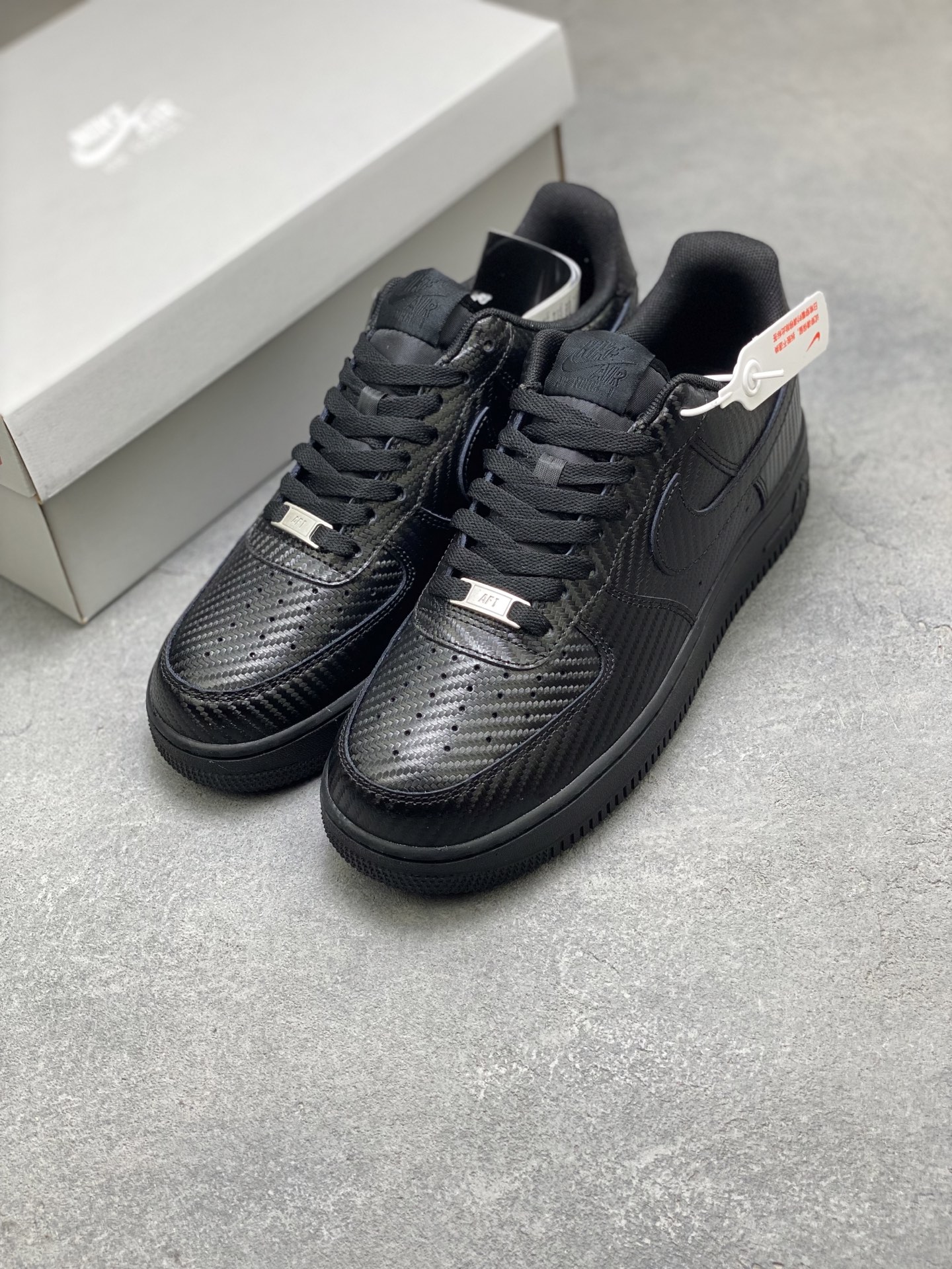 Nike Air Force 1 '07 Low Black Carbon Fiber Sneakers HF2886-001 9 i1752508901528 3394 0 7