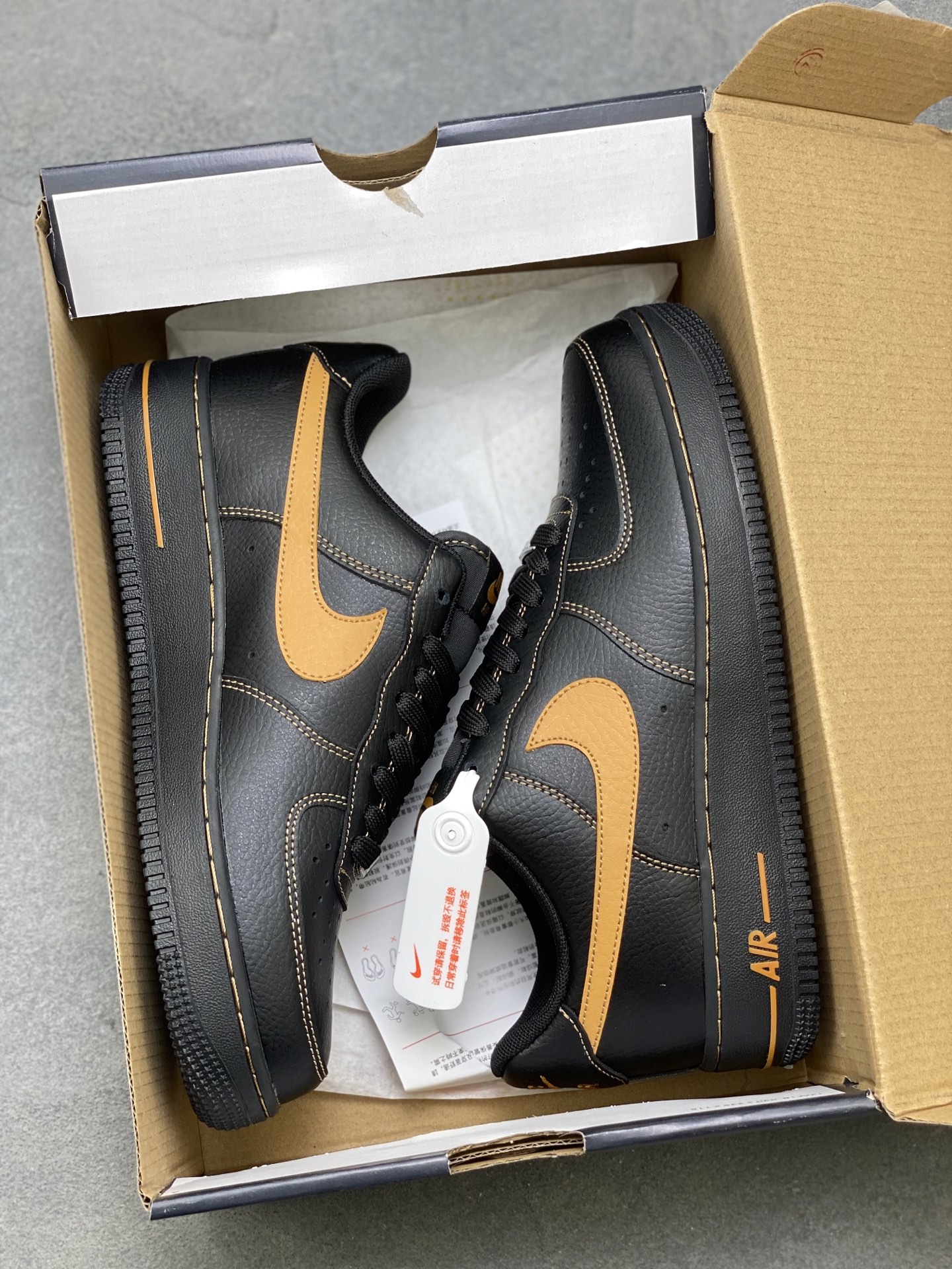 Nike Air Force 1 '07 Low Black/Gold Limited Edition Sneakers HQ2037-003 10 i1752508969528 6068 0 8
