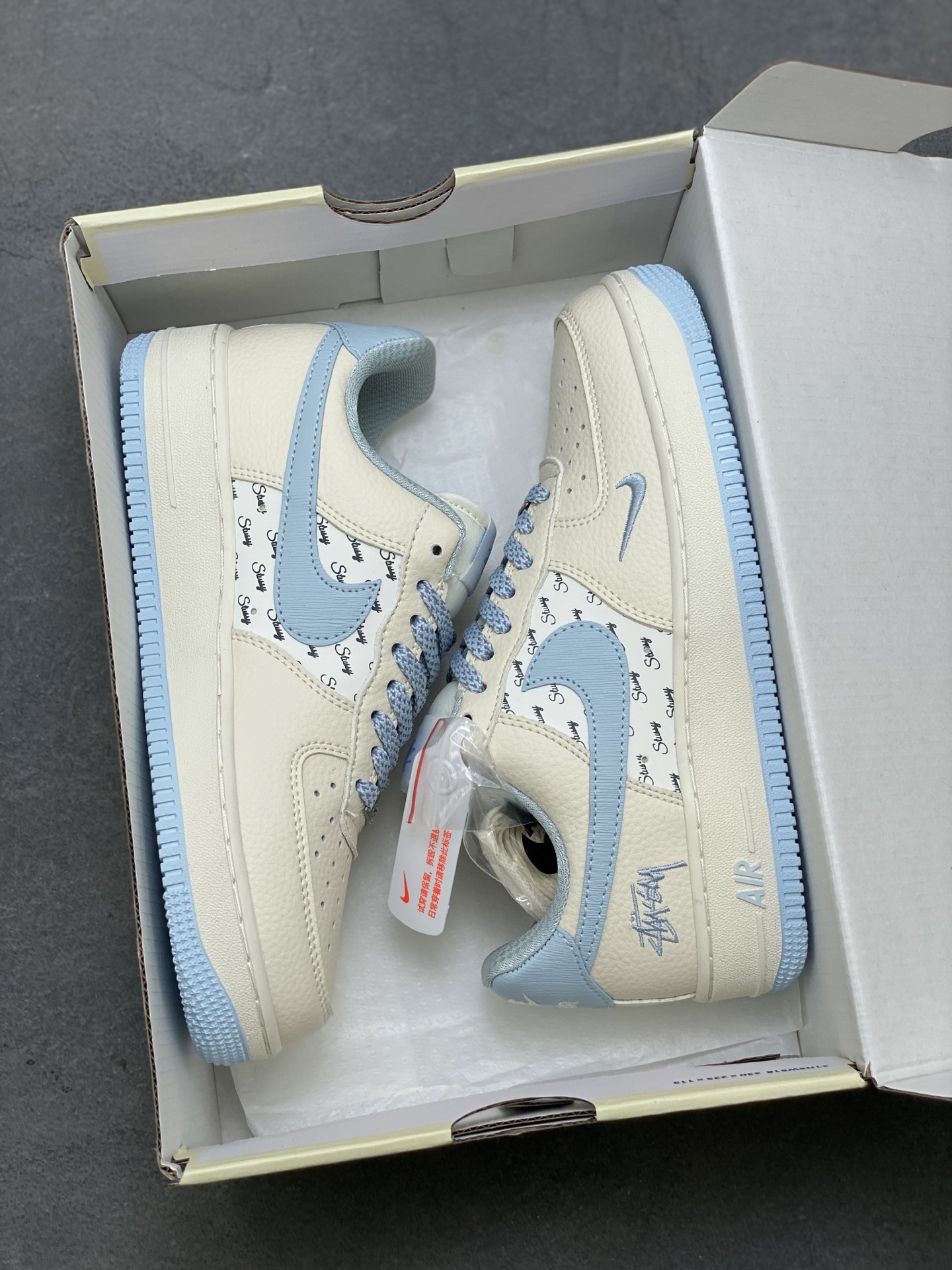 Nike Air Force 1 '07 Low Sneakers - Cream/Blue - Limited Edition 10 i1752595364691 9601 0 8