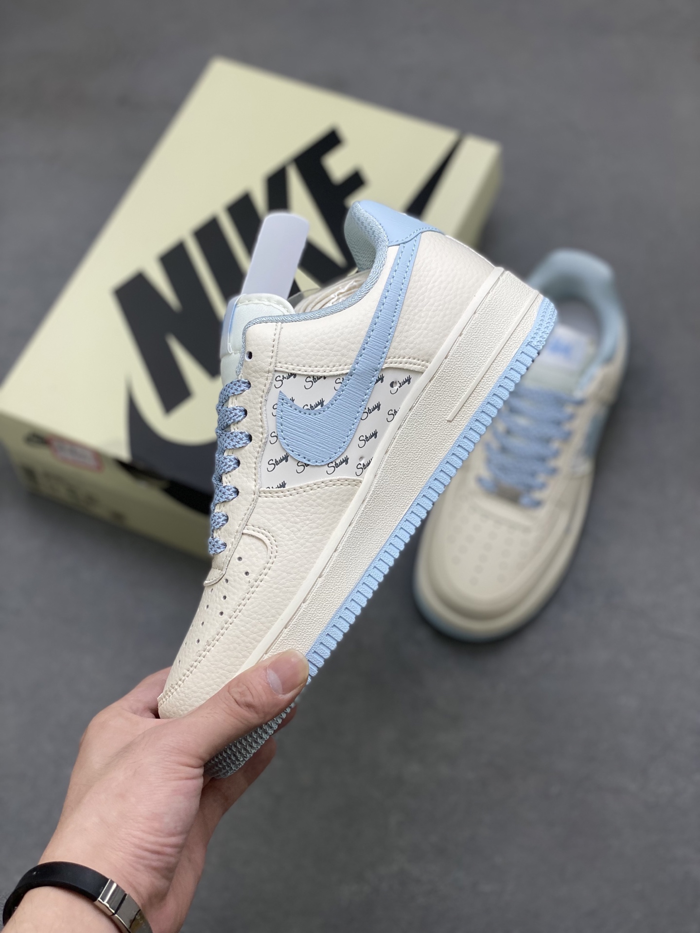 Nike Air Force 1 '07 Low Sneakers - Cream/Blue - Limited Edition 4 i1752595368019 6399 0 2