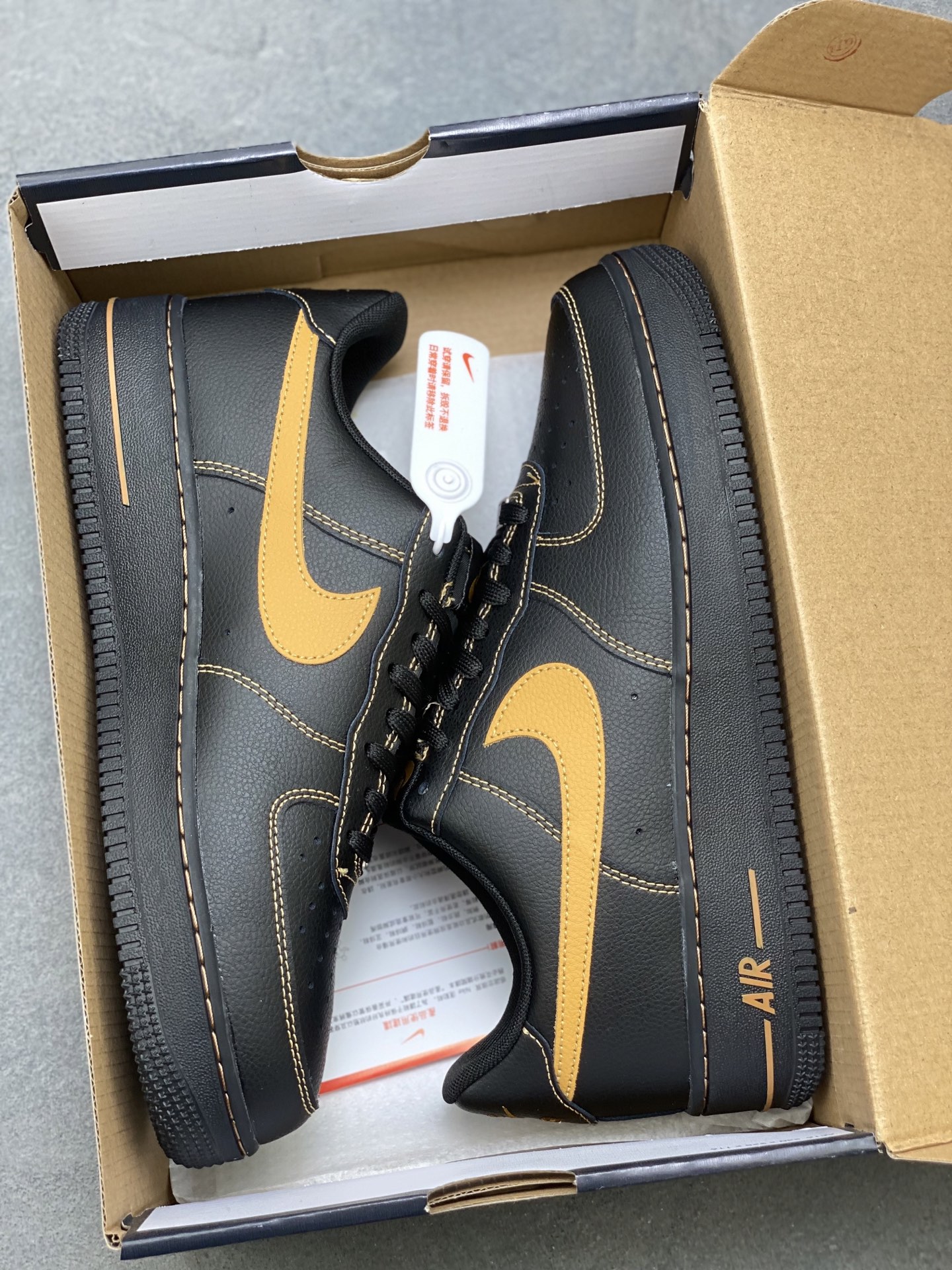 Nike Air Force 1 '07 Low Black/Gold Limited Edition Sneakers (HQ2037-003) 10 i1752681838303 4794 0 1