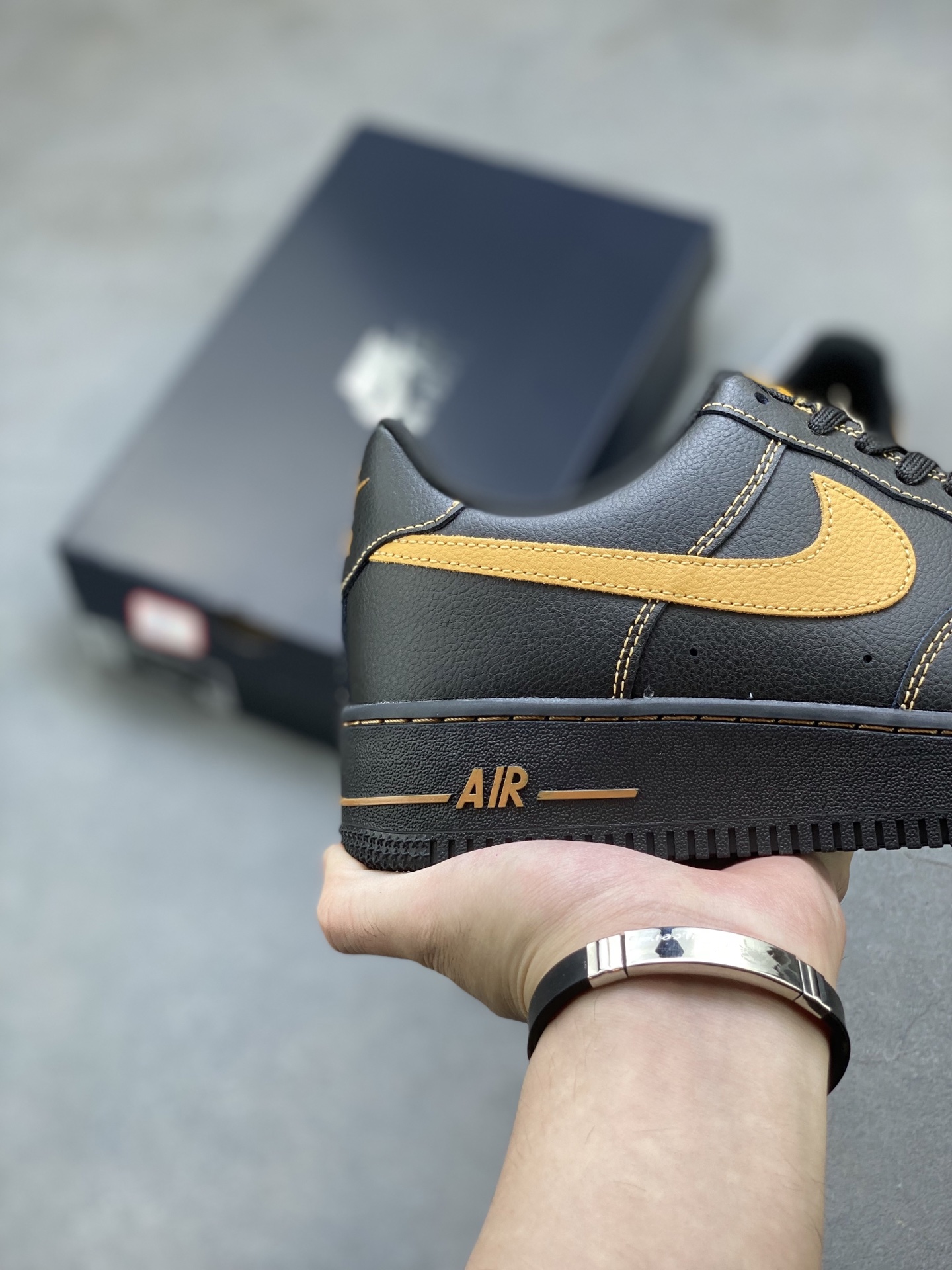 Nike Air Force 1 '07 Low Black/Gold Limited Edition Sneakers (HQ2037-003) 6 i1752681847557 3894 0 4