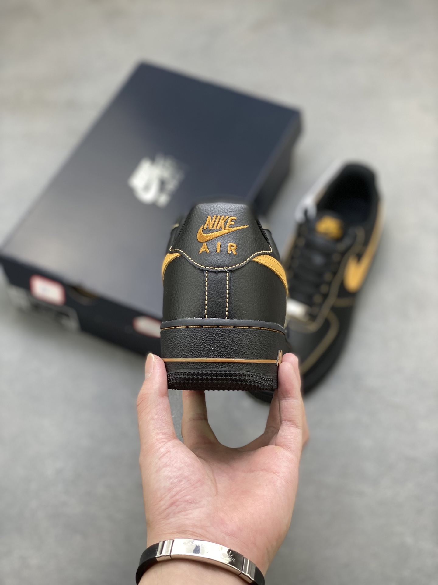 Nike Air Force 1 '07 Low Black/Gold Limited Edition Sneakers (HQ2037-003) 5 i1752681847664 9449 0 3