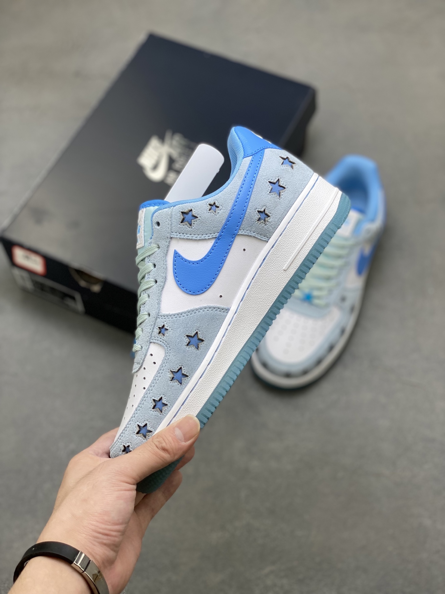 Nike Air Force 1 '07 Low Blue Star Casual Sneakers HQ8051-400 4 i1752681954220 8771 0 2