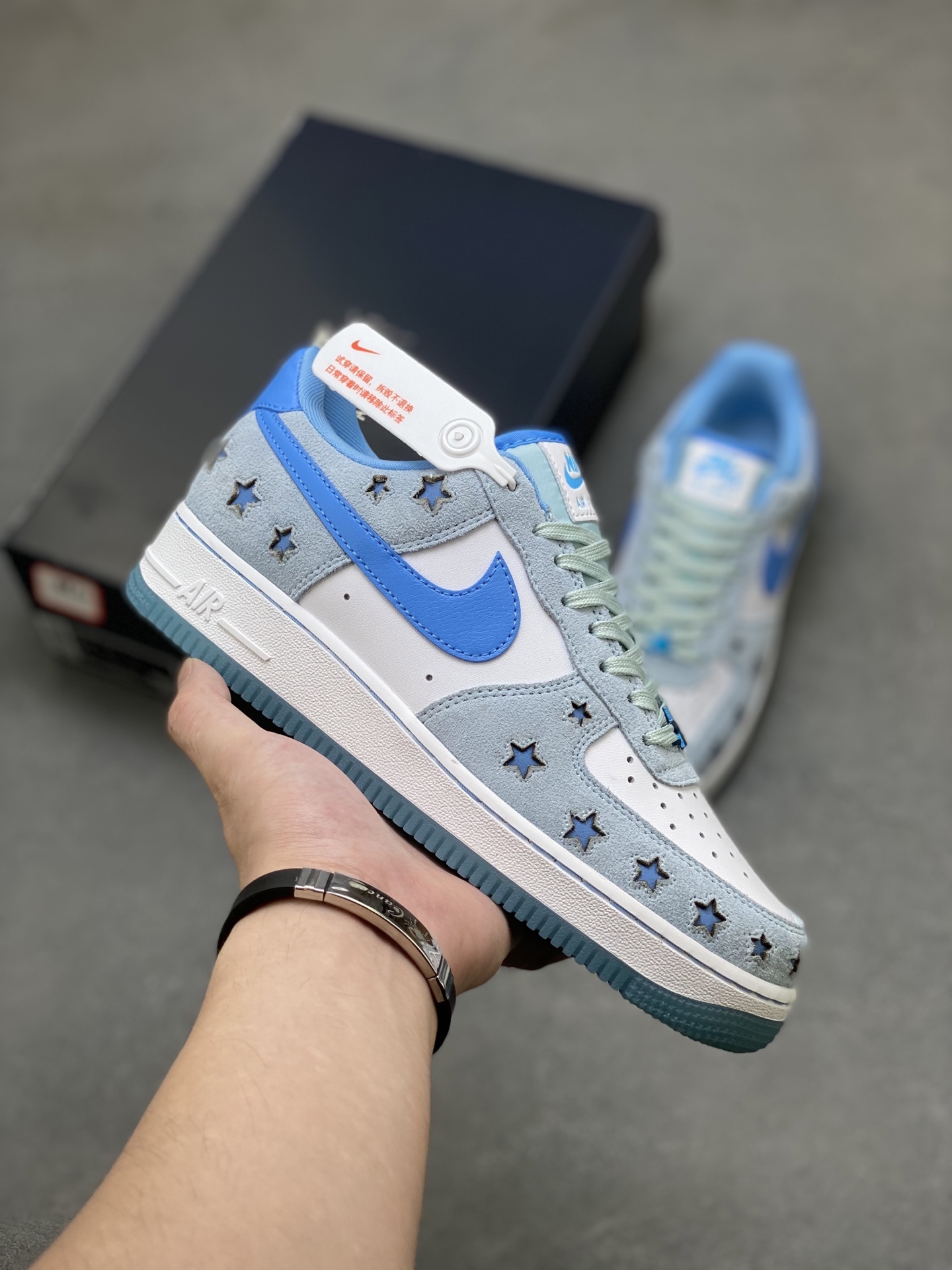 Nike Air Force 1 '07 Low Blue Star Casual Sneakers HQ8051-400 2 i1752681960596 1521 0 0
