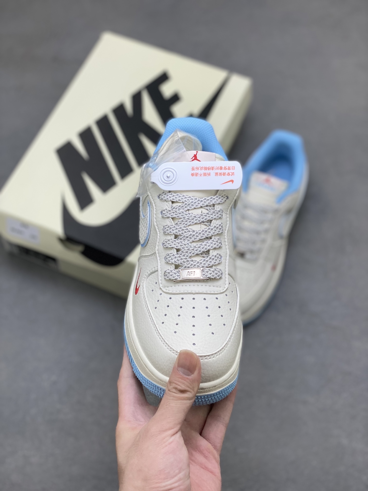 Nike Air Force 1 '07 Low White/Blue Casual Sneakers CS5288-029 3 i1752682313821 4338 0 1