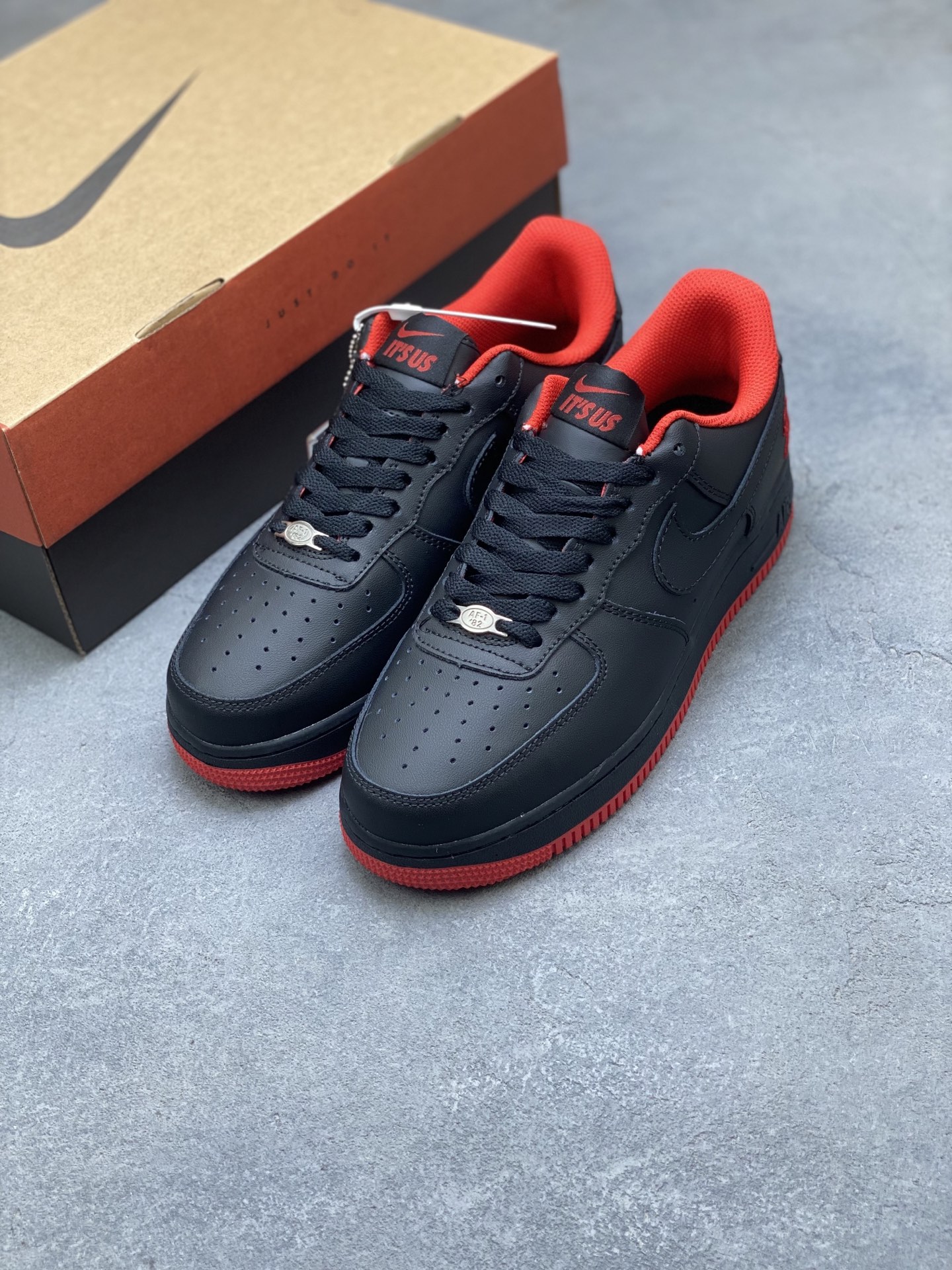 Nike Air Force 1 '07 Low Black/Red. Limited Edition, Premium Comfort Sneakers 9 i1752945531576 1337 0 7