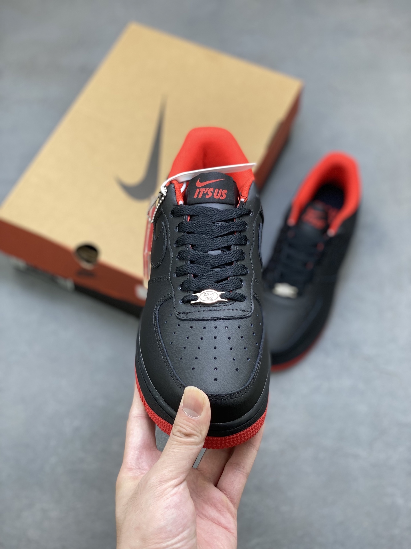 Nike Air Force 1 '07 Low Black/Red. Limited Edition, Premium Comfort Sneakers 3 i1752945531624 4897 0 1