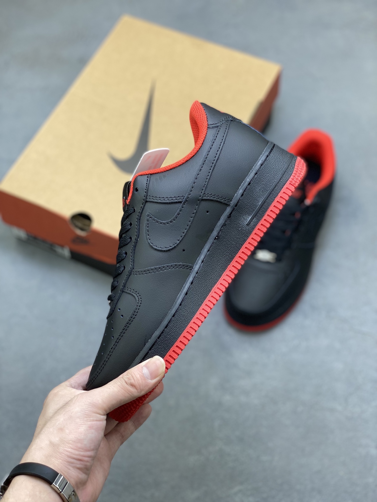 Nike Air Force 1 '07 Low Black/Red. Limited Edition, Premium Comfort Sneakers 4 i1752945541822 8720 0 2