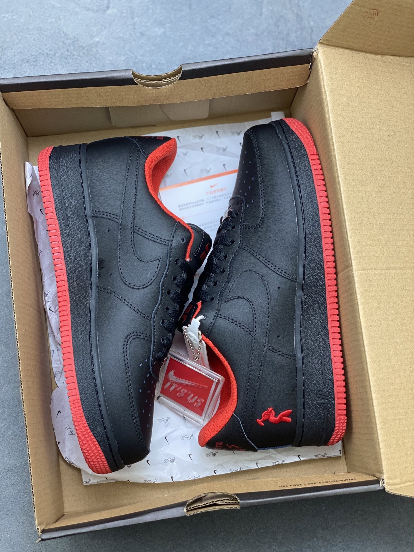 Nike Air Force 1 '07 Low Black/Red. Limited Edition, Premium Comfort Sneakers 10 i1752945541836 2091 0 8