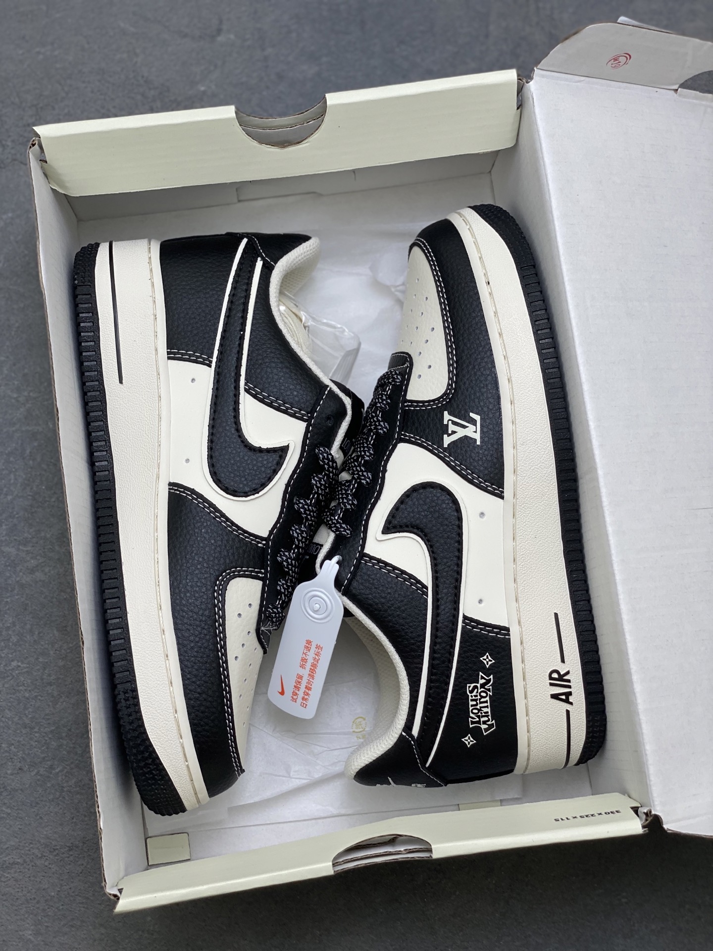 Nike Air Force 1 '07 Low Black/White Custom Sneakers Limited Edition 10 i1752945616290 5393 0 8