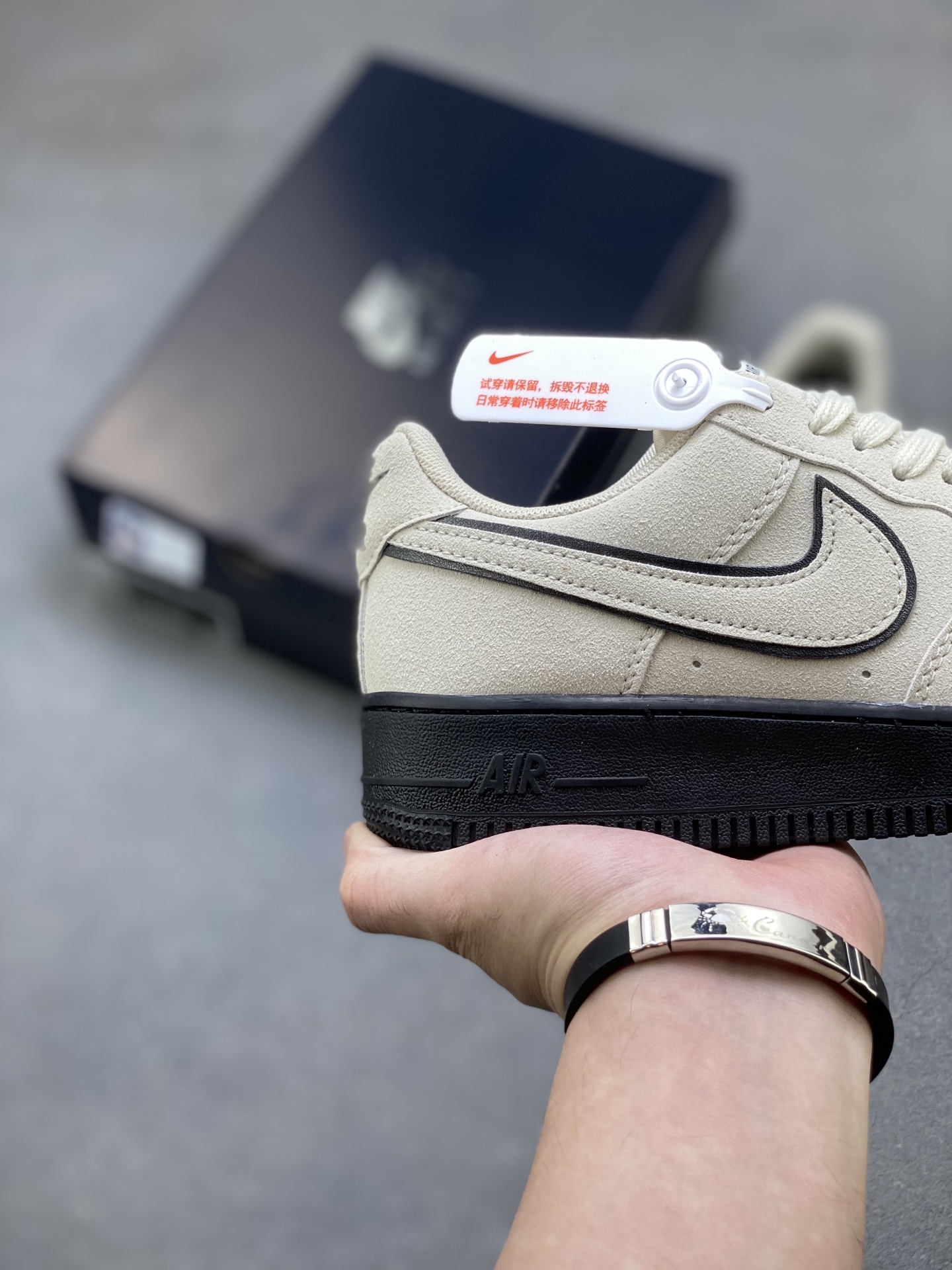 Nike Air Force 1 '07 Low Beige/Black Limited Edition Sneakers HQ1966-200 6 i1753545800240 6801 0 4