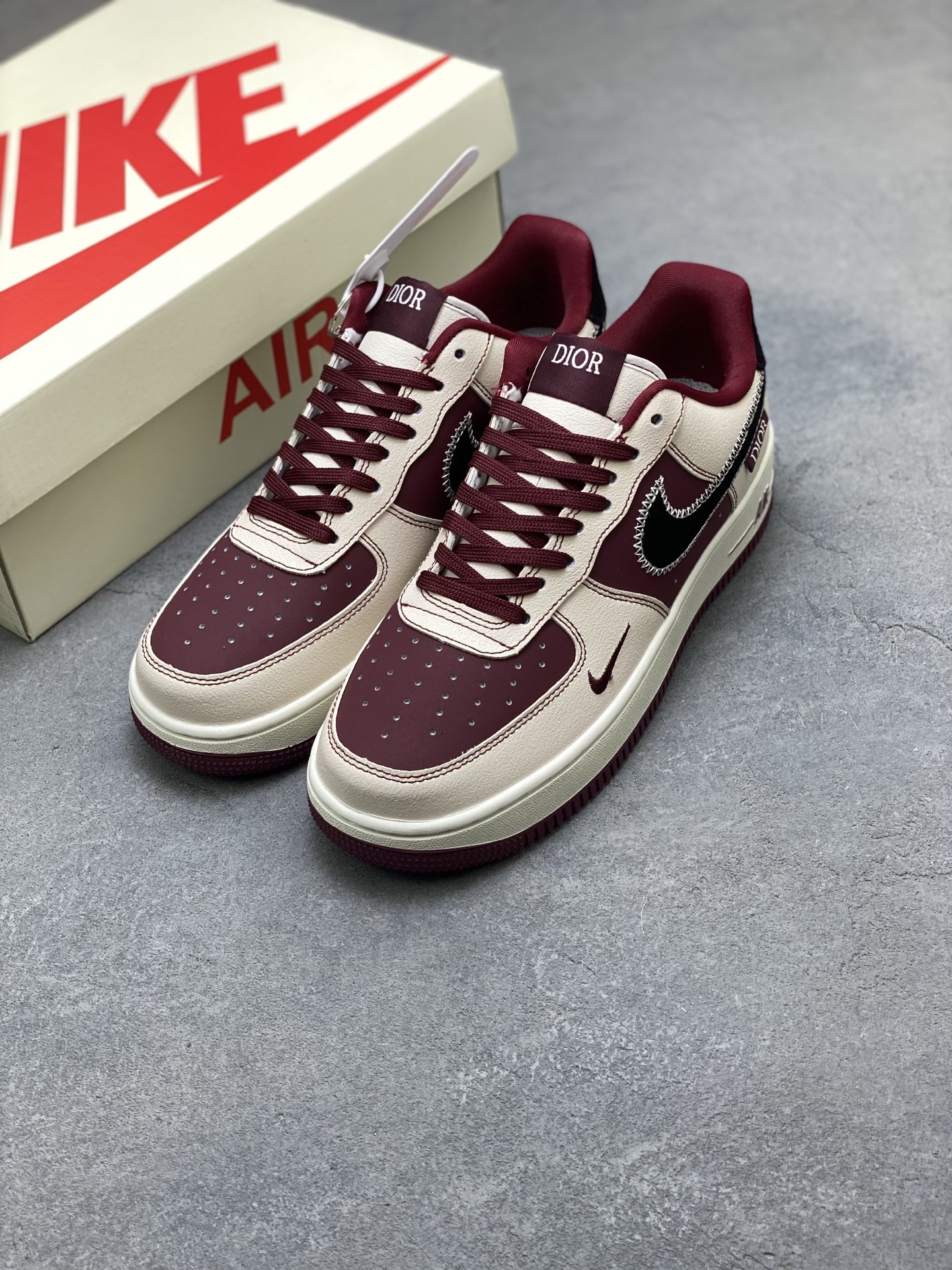 Nike Air Force 1 '07 Low Burgundy Sneakers Designer Collaboration 9 i1753545881963 7407 0 7