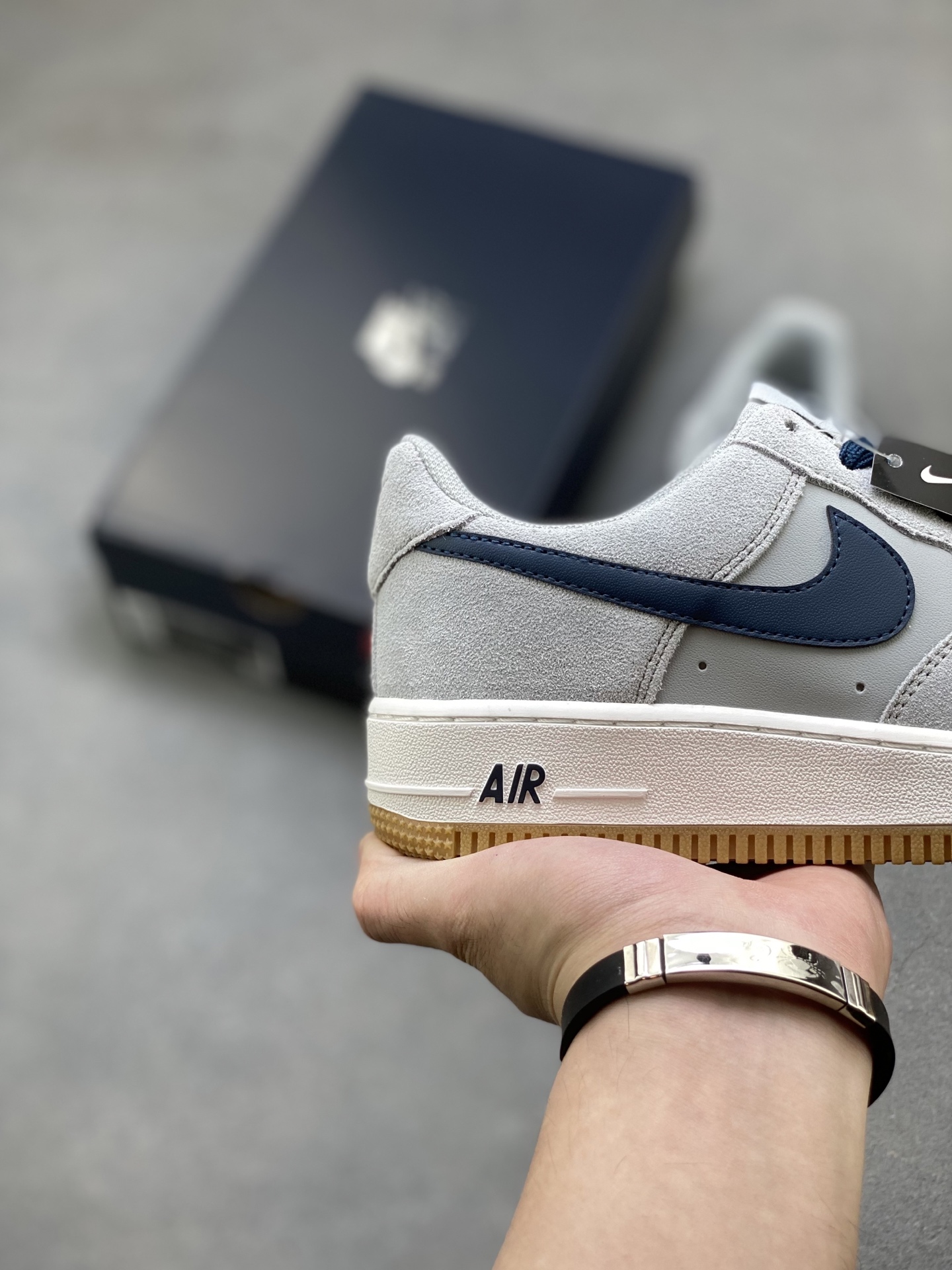 Nike Air Force 1 '07 Low Grey/Navy Sneakers Limited Edition - Size 36-45 6 i1753633513298 9059 0 4