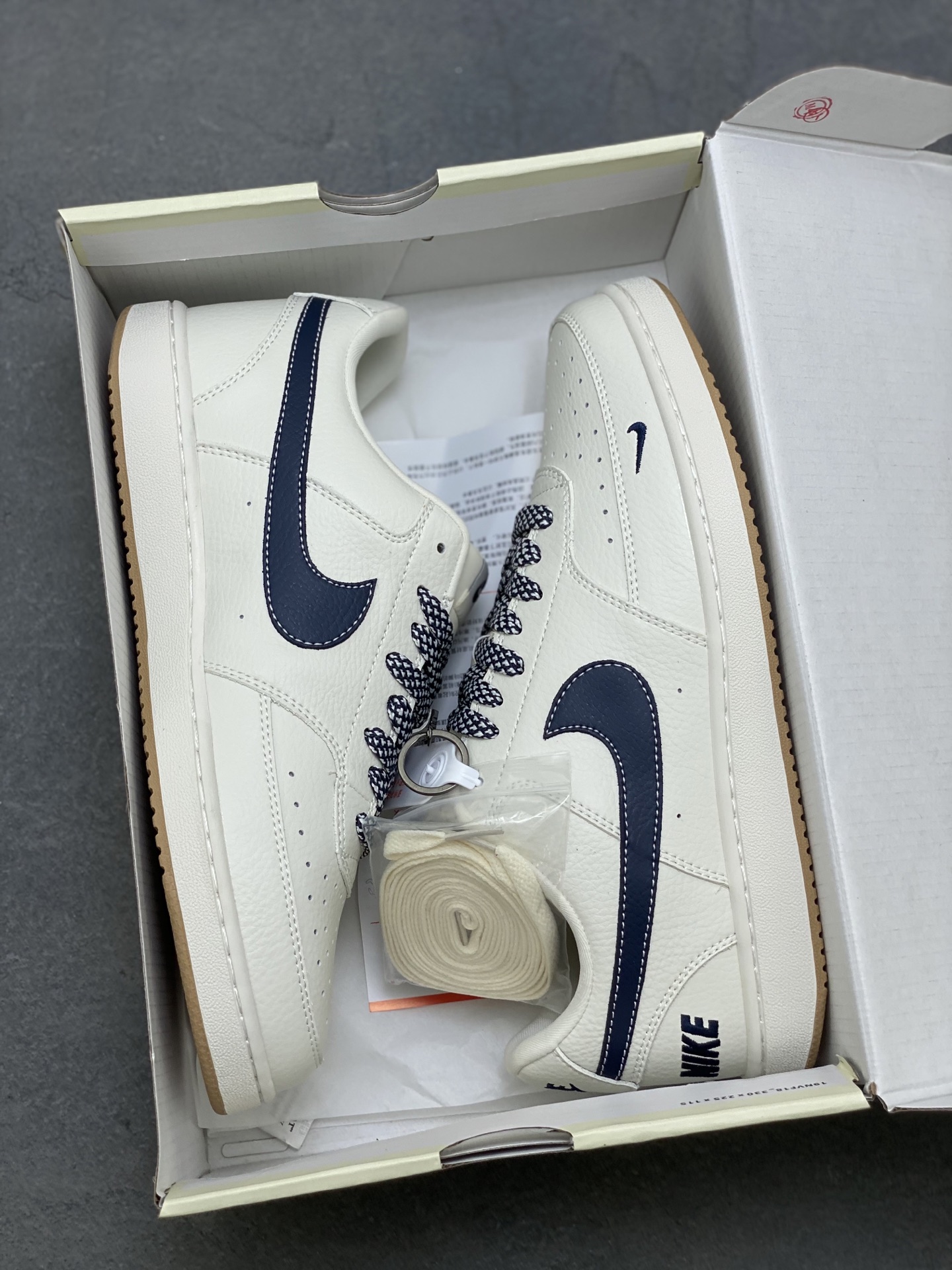 Nike Ebernon Low PRM White/Navy Casual Sneakers, Breathable and Durable 10 i1753633655107 3516 0 8