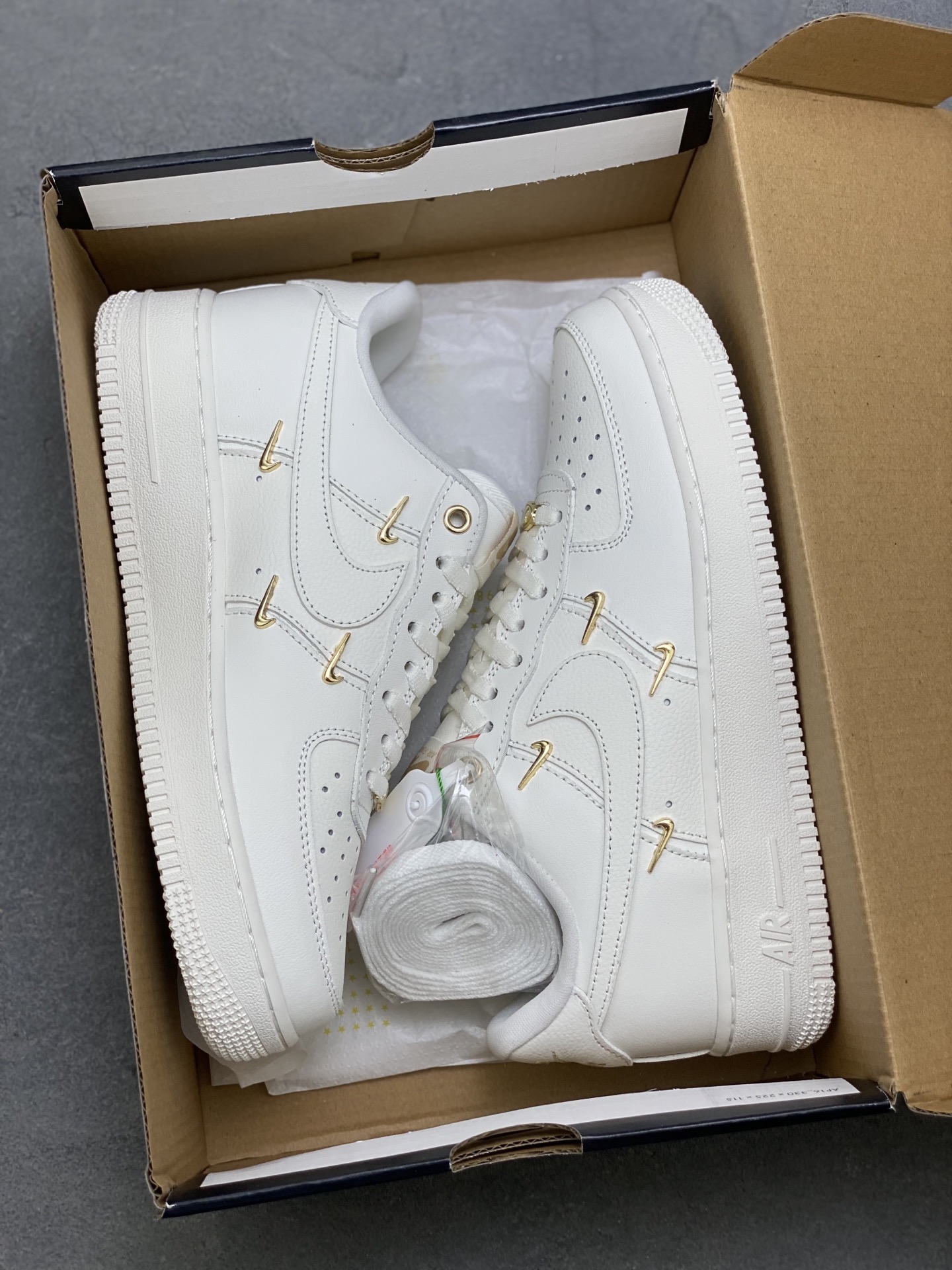 Nike Air Force 1 '07 Low Cream White/Gold Hook Casual Sneakers FV3654-111 10 i1753633712453 9426 0 8