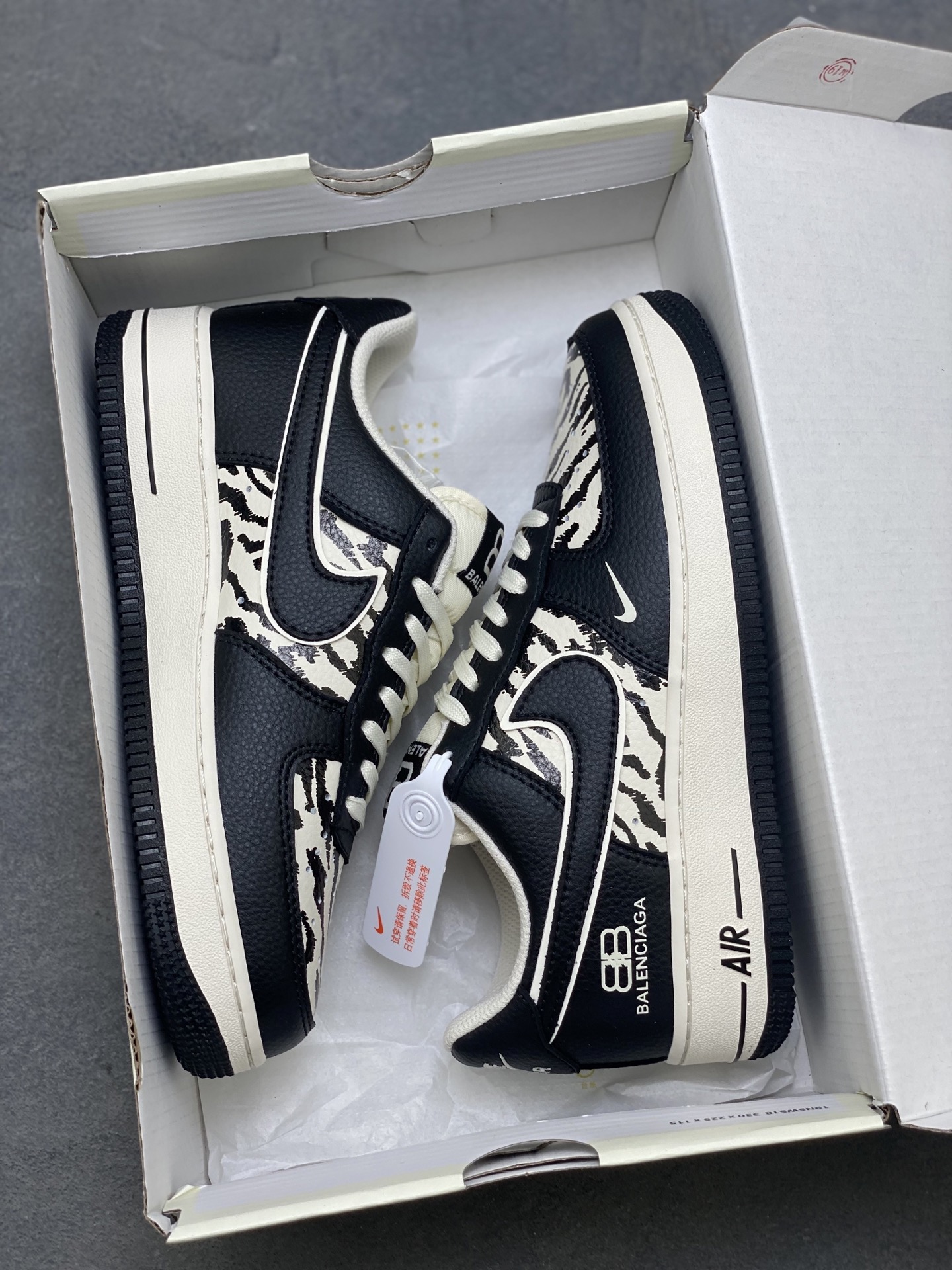 Nike Air Force 1 '07 Low Black Zebra Print Limited Edition Sneakers 10 i1753891382096 412 0 8