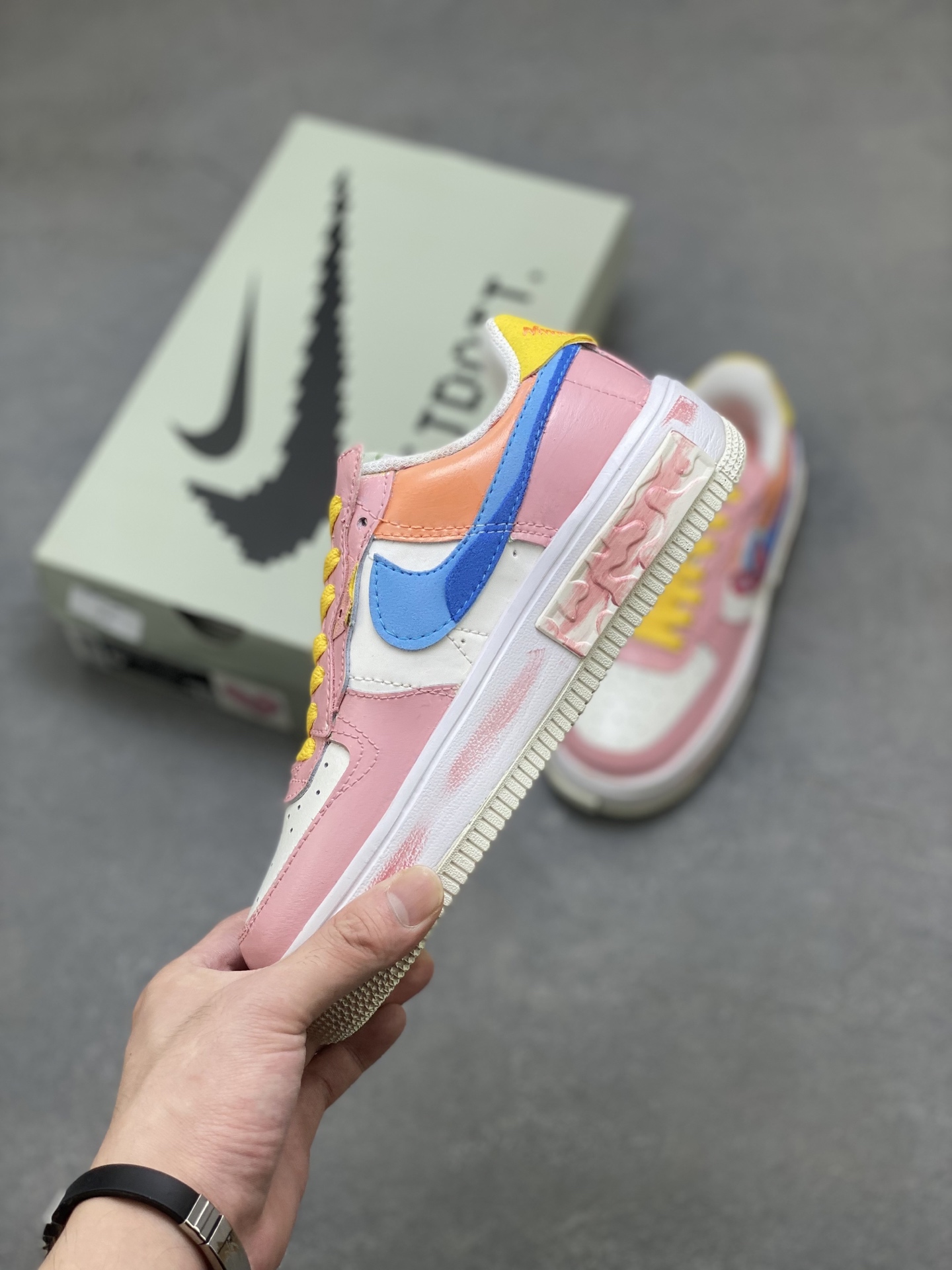 Nike Air Force 1 '07 Low Sneakers Pink Butterfly Design - Limited Edition 4 i1754150567759 3383 0 2