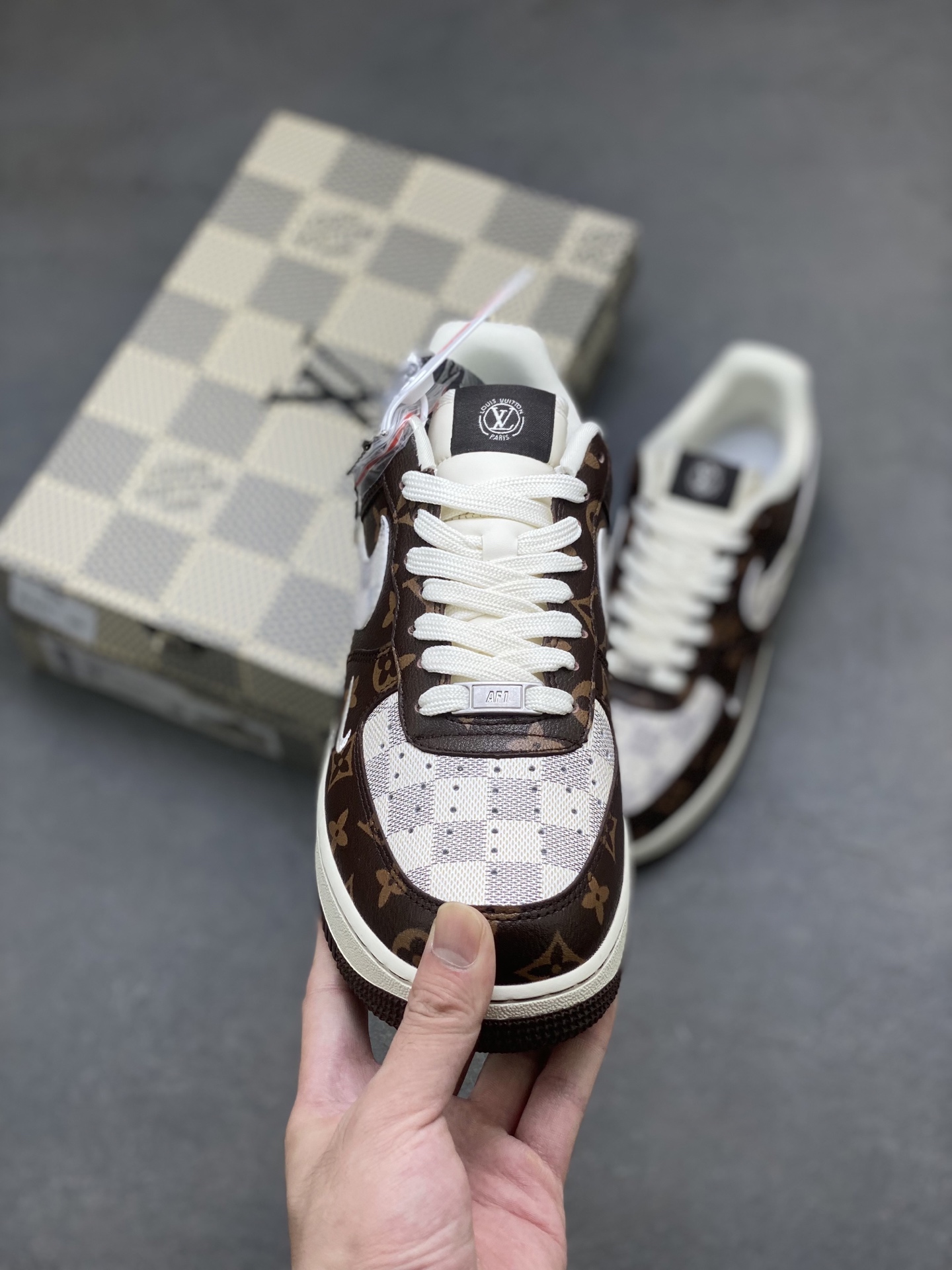 Nike Air Force 1 '07 Low Louis Vuitton Custom Sneakers - Limited Edition 3 i1754150606242 7149 0 1