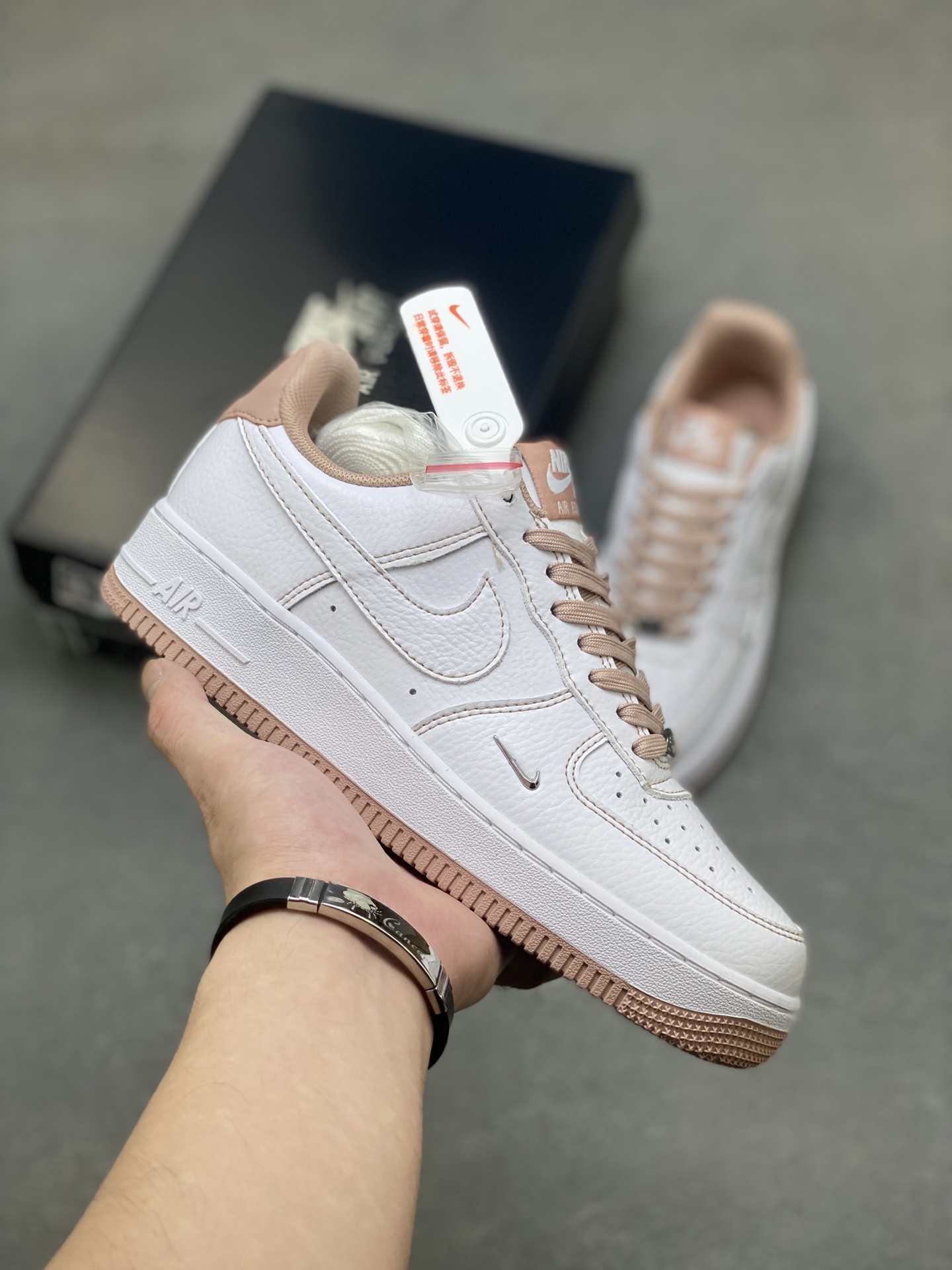 Nike Air Force 1 '07 Low White/Rose Gold Casual Sneakers IB6543-100 2 i1754150756404 3569 0 0