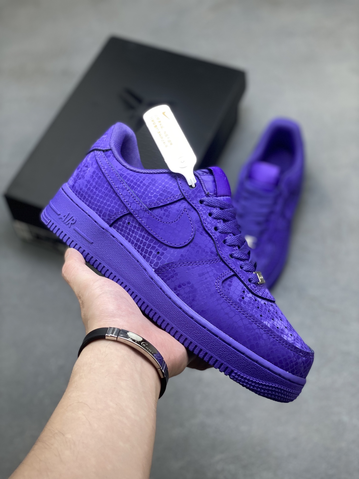 Nike Air Force 1 '07 Low Purple Snakeskin Limited Edition Athletic Shoes 2 i1754150804845 1732 0 0