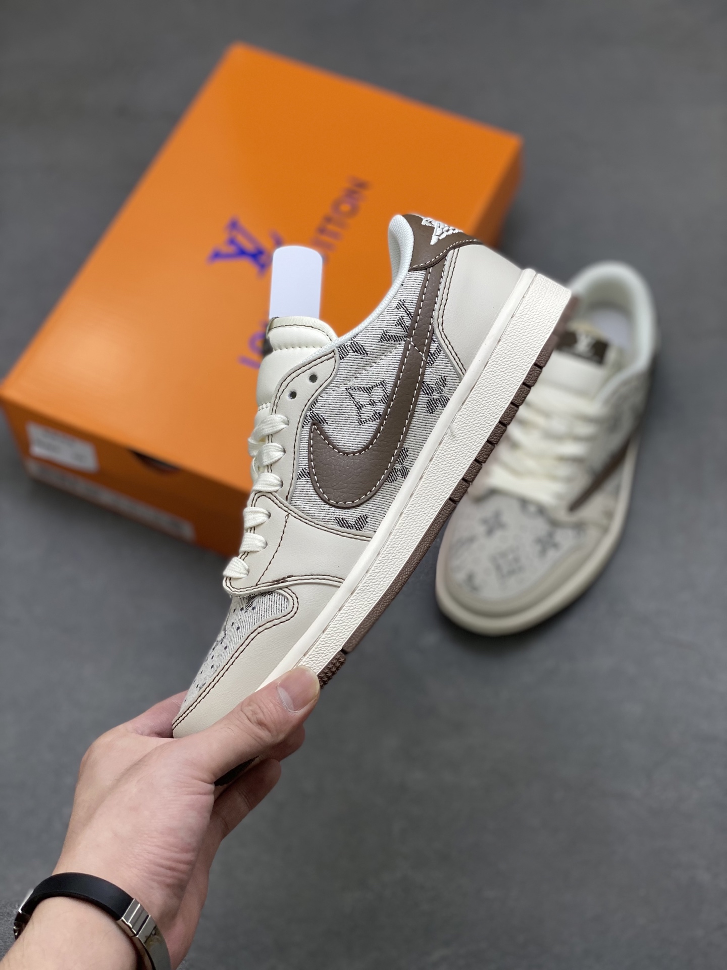 Nike Air Jordan 1 x Travis Scott Custom Low Sneakers 4 i1754324076311 2841 0 2