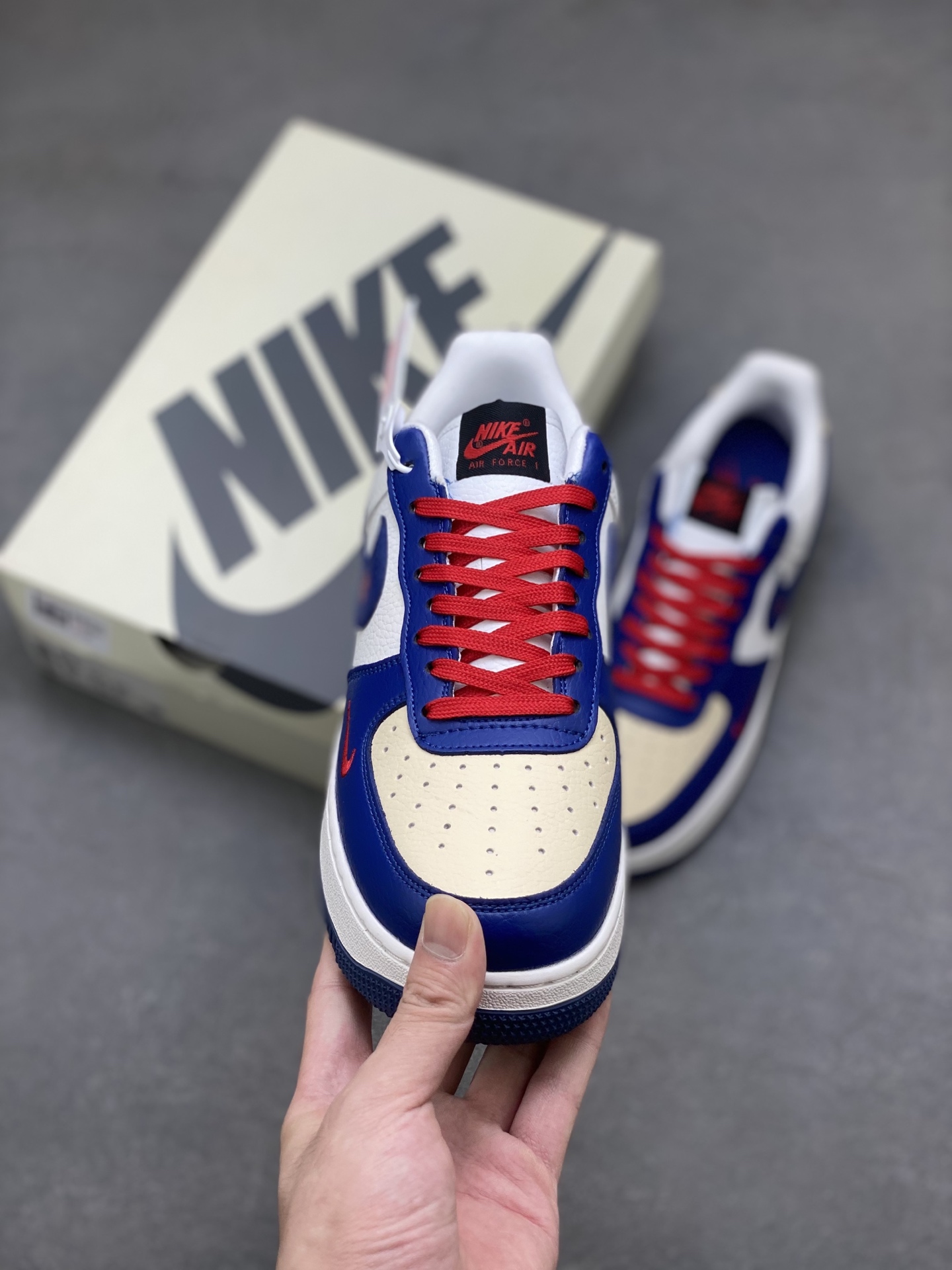 Nike Air Force 1 '07 Low White Blue Red Casual Sneakers DQ6628-163 3 i1754420095314 7803 0 1