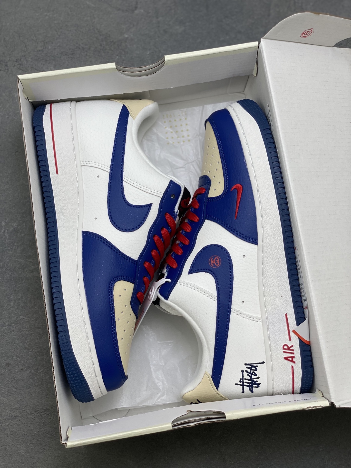 Nike Air Force 1 '07 Low White Blue Red Casual Sneakers DQ6628-163 10 i1754420166411 3446 0 8