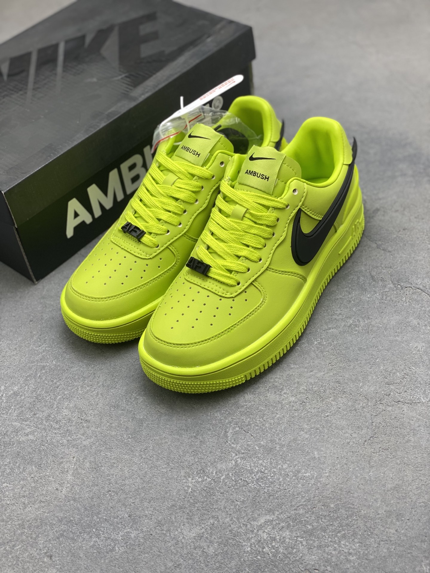 Nike Air Force 1 Low AMBUSH Collab Neon Green/Black Sneakers DV3464-100 9 i1754420403044 7119 0 7