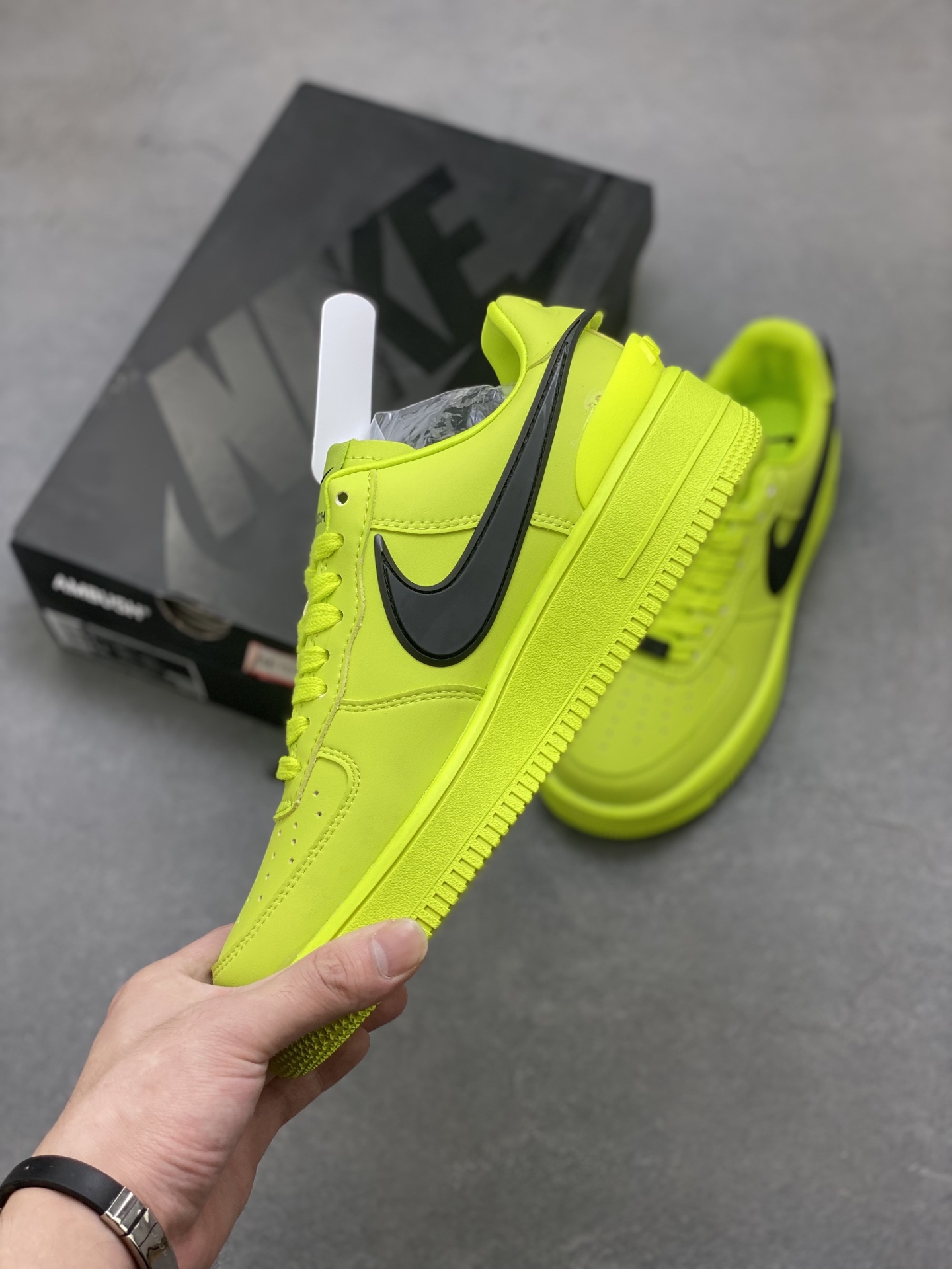 Nike Air Force 1 Low AMBUSH Collab Neon Green/Black Sneakers DV3464-100 4 i1754420408824 6051 0 2