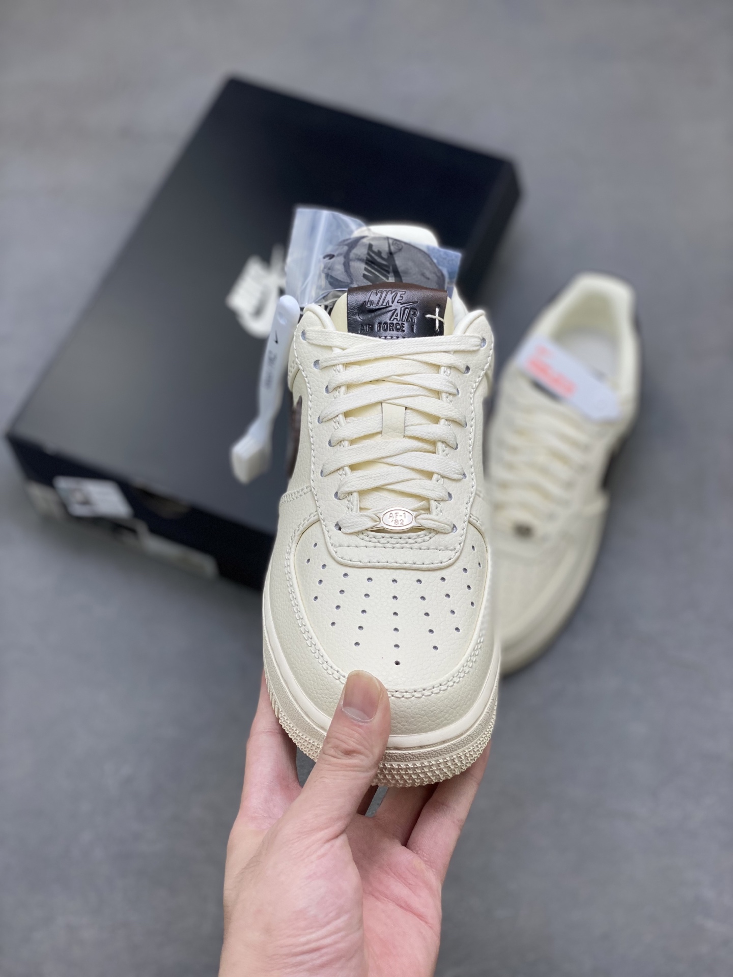 Nike Air Force 1 '07 Low Sneakers - Ivory/Brown Leather Casual Shoes 3 i1754505375791 5824 0 1