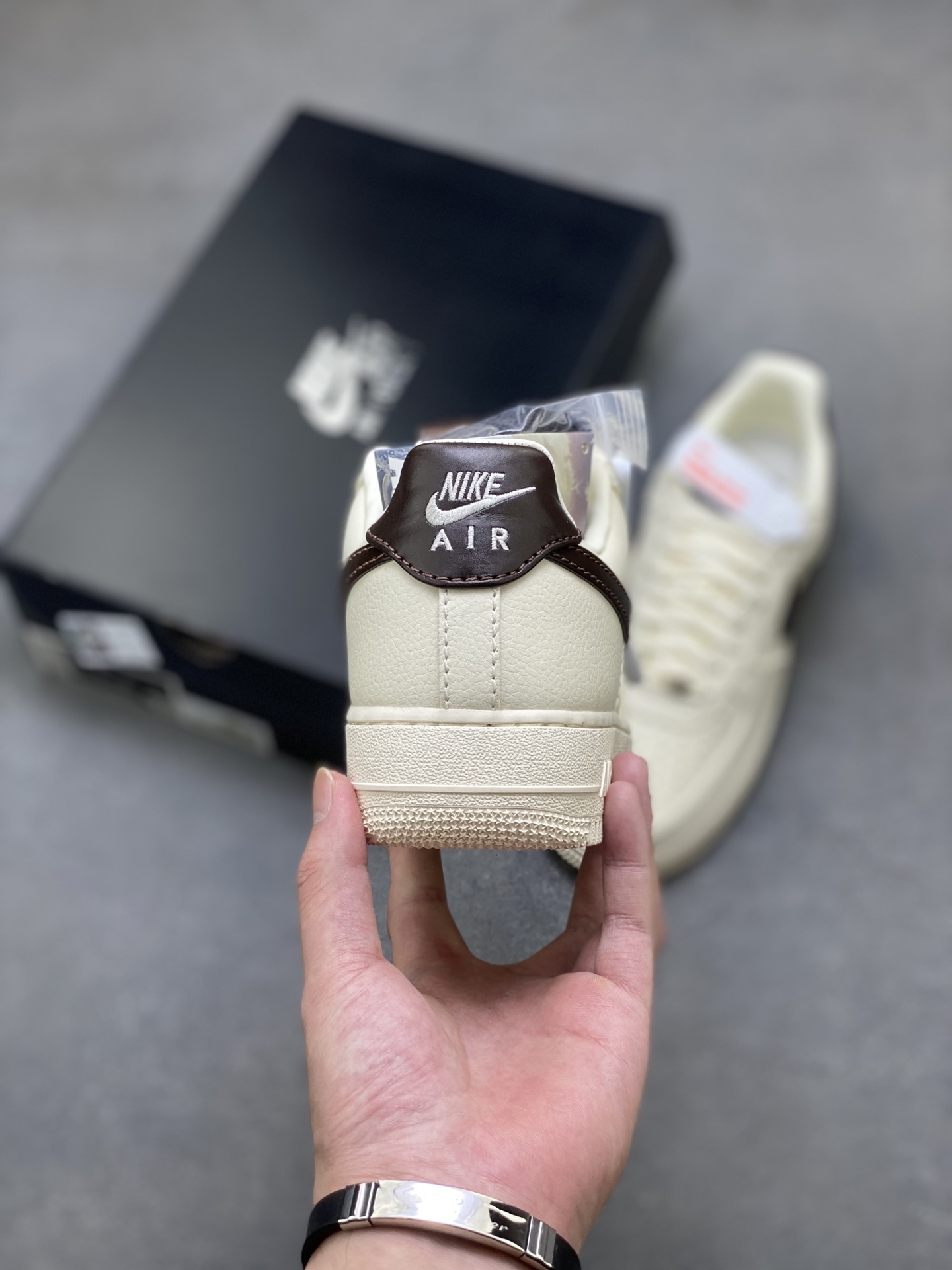 Nike Air Force 1 '07 Low Sneakers - Ivory/Brown Leather Casual Shoes 5 i1754505380988 9530 0 3