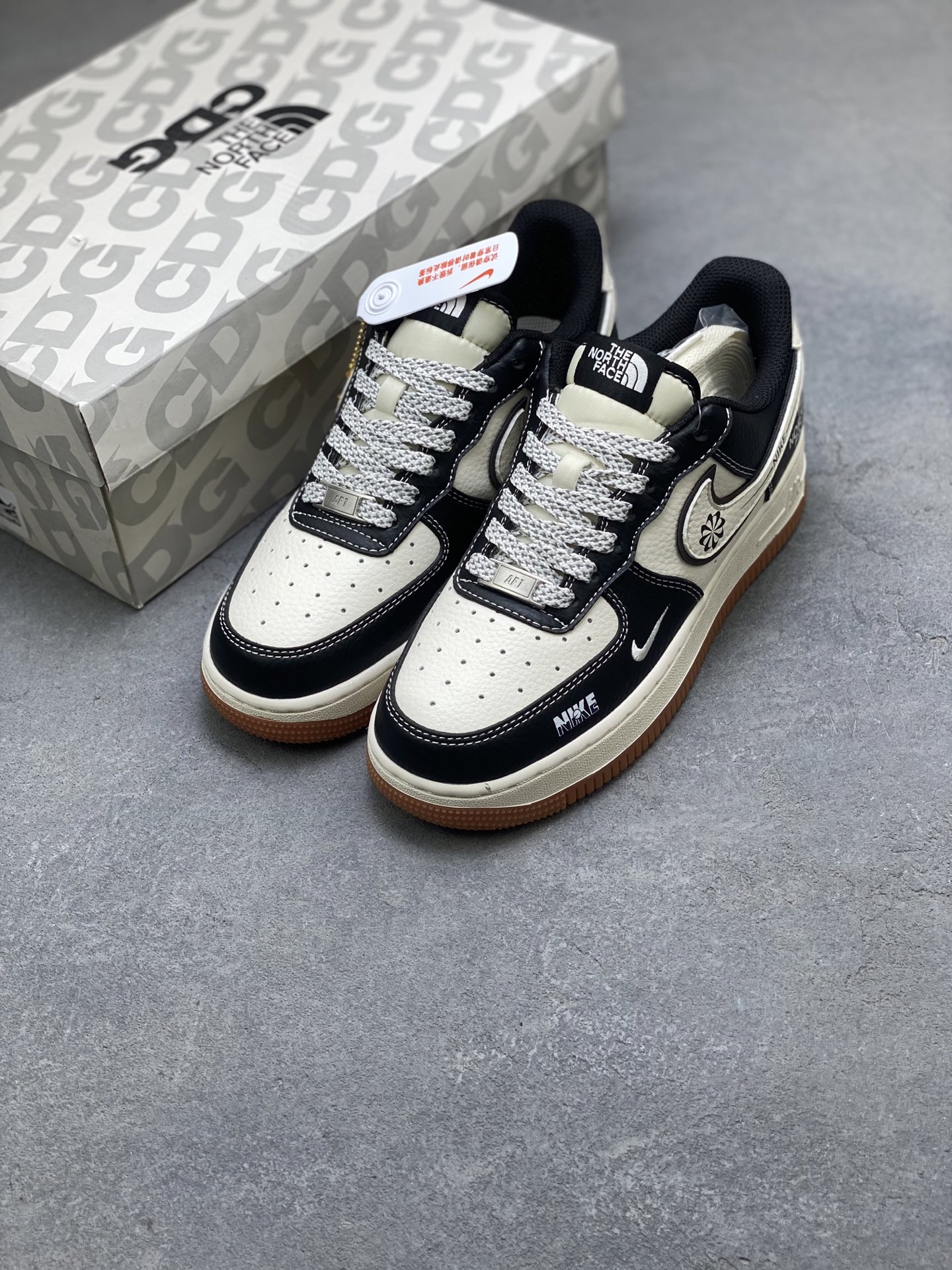 Nike Air Force 1 '07 Low Black/Cream Limited Edition Sneakers - Size 36-45 9 i1754670162901 7938 0 7