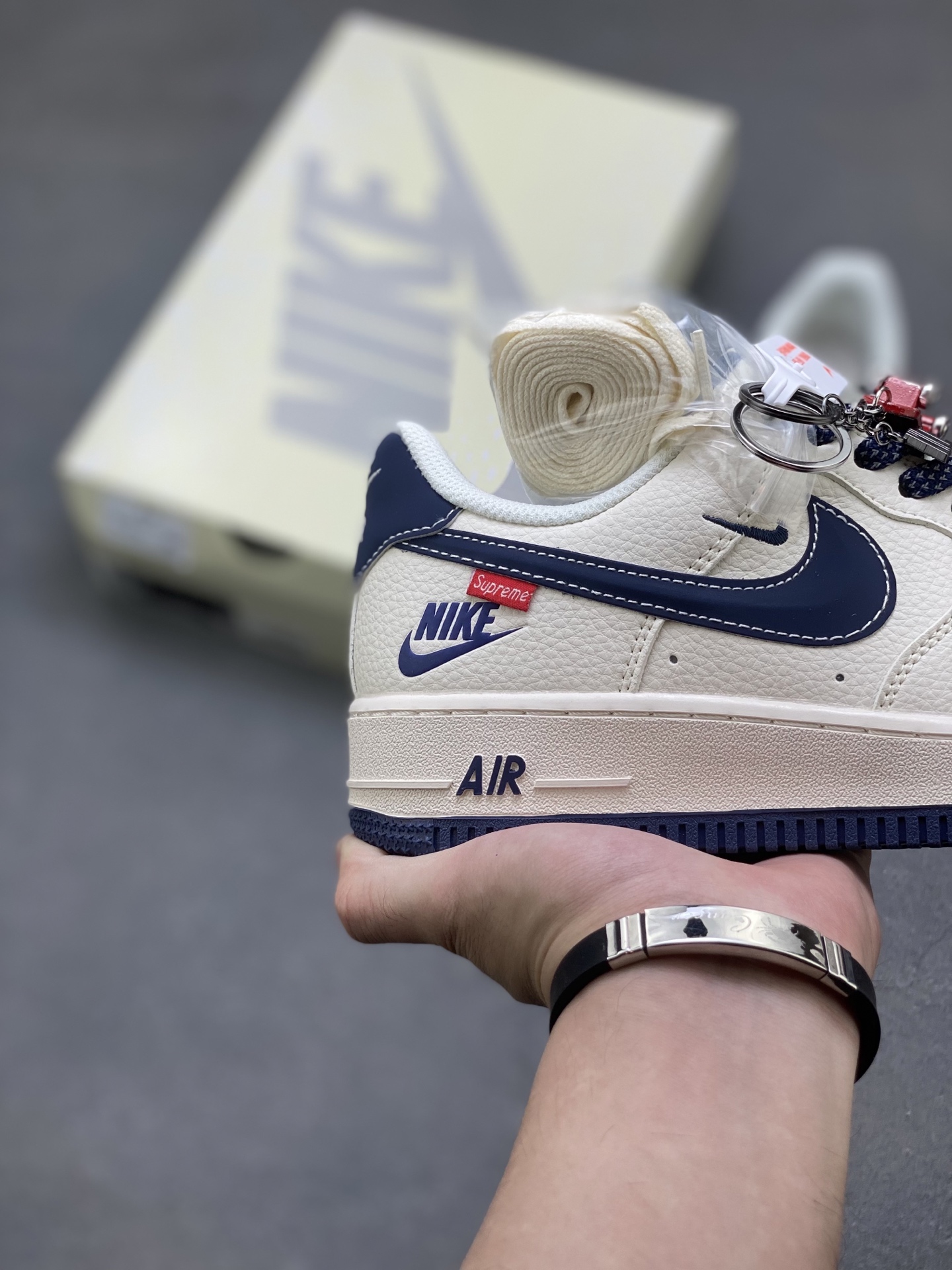 Nike Air Force 1 '07 Low: Cream, Navy & Red Accents - Limited Edition Sneakers 6 i1754670262585 2929 0 4