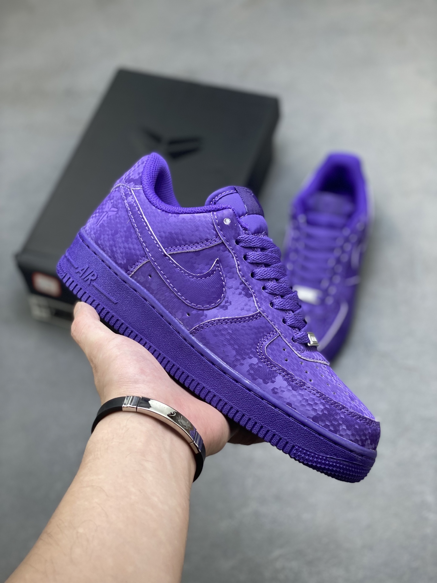 Nike Air Force 1 '07 Low Purple Snake Skin Casual Sneakers 2 i1754670312809 518 0 0