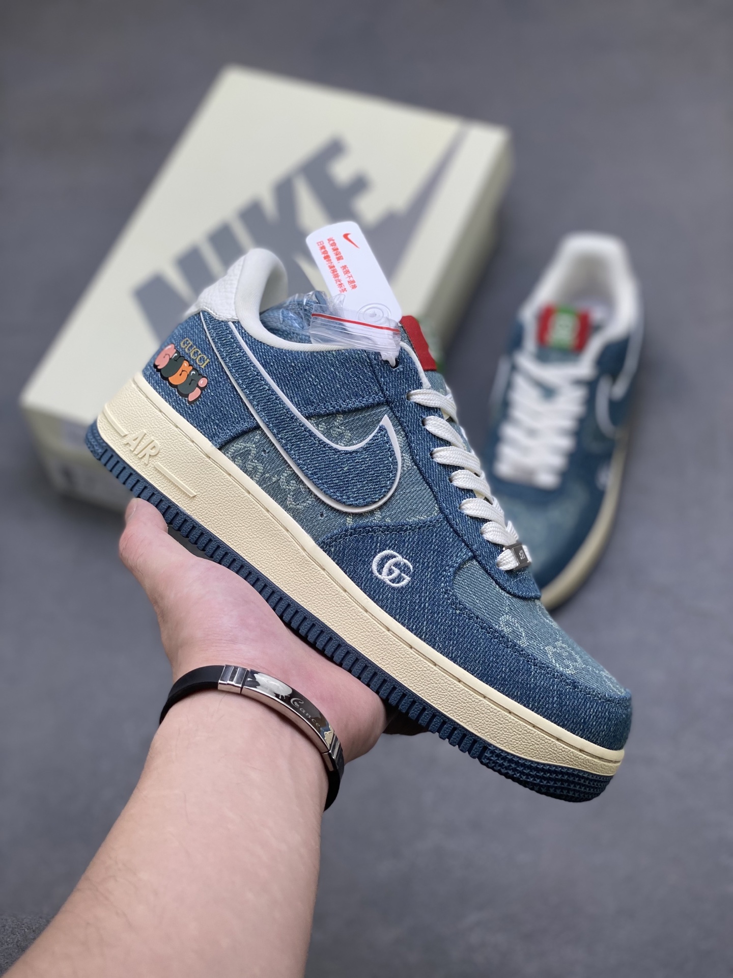 Nike Air Force 1 '07 Low Denim Gucci Sneakers 2 i1754756237671 8969 0 0