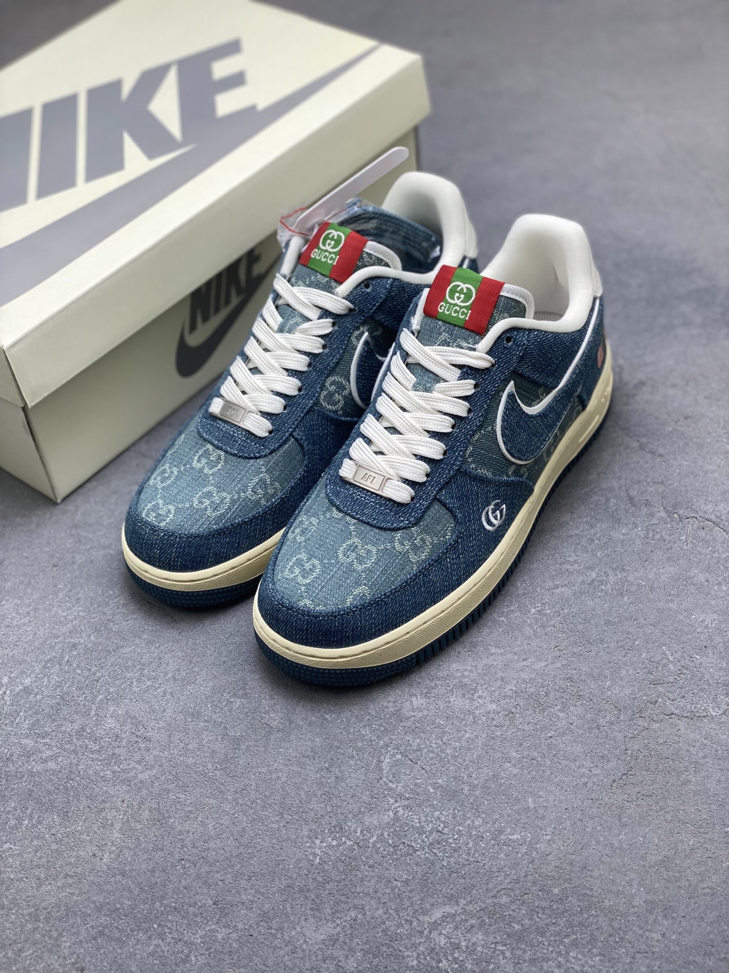 Nike Air Force 1 '07 Low Denim Gucci Sneakers 9 i1754756239801 4561 0 7