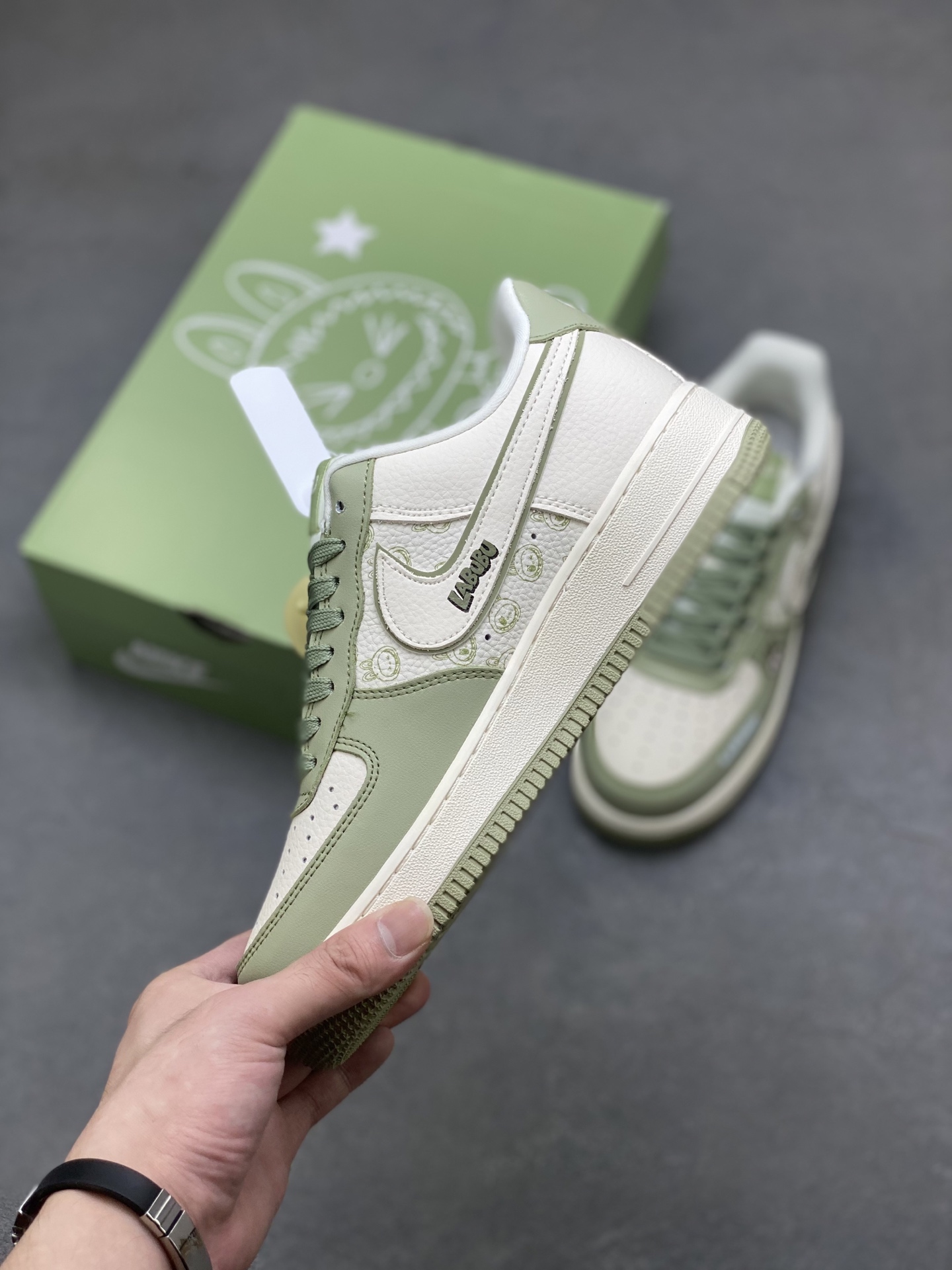 Nike Air Force 1 '07 Low Labubu Olive Green Limited Edition Sneakers 4 i1754756322591 6999 0 2