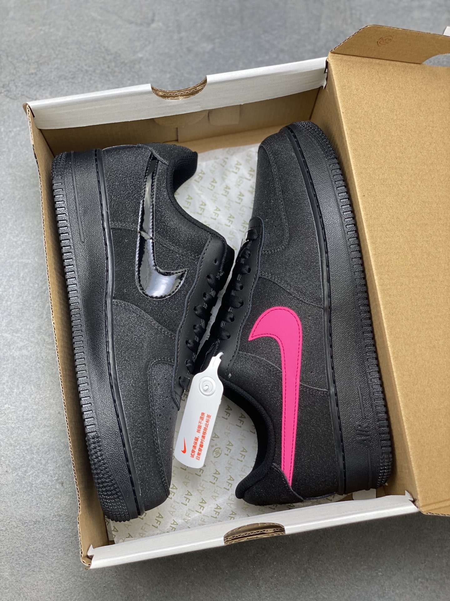 Nike Air Force 1 '07 Low Black/Pink Women's Shoes DD8959-001 10 i1754942280191 318 0 8