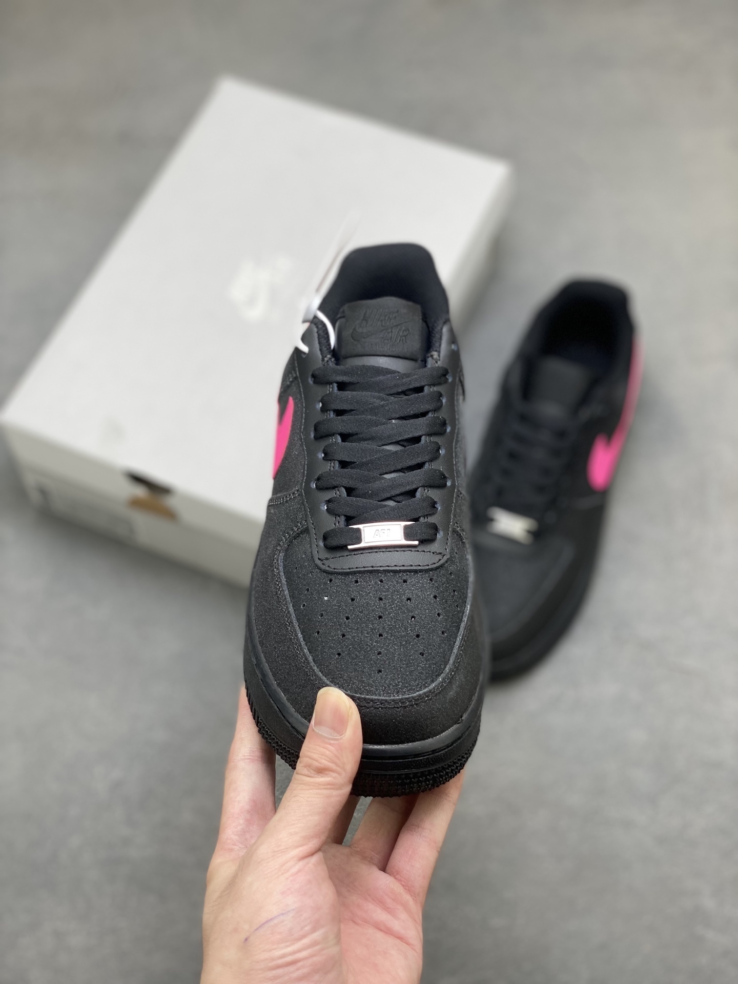 Nike Air Force 1 '07 Low Black/Pink Women's Shoes DD8959-001 3 i1754942280242 1684 0 1