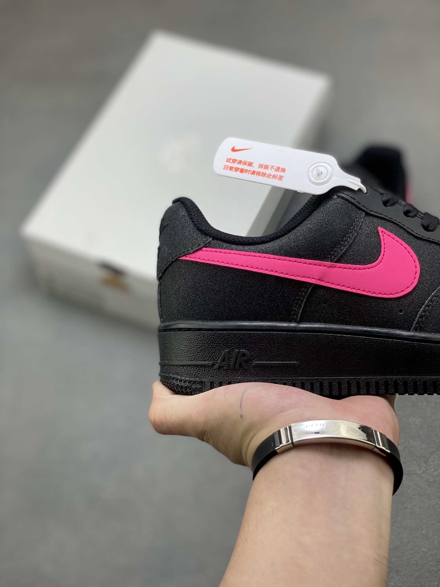 Nike Air Force 1 '07 Low Black/Pink Women's Shoes DD8959-001 6 i1754942289185 4732 0 4